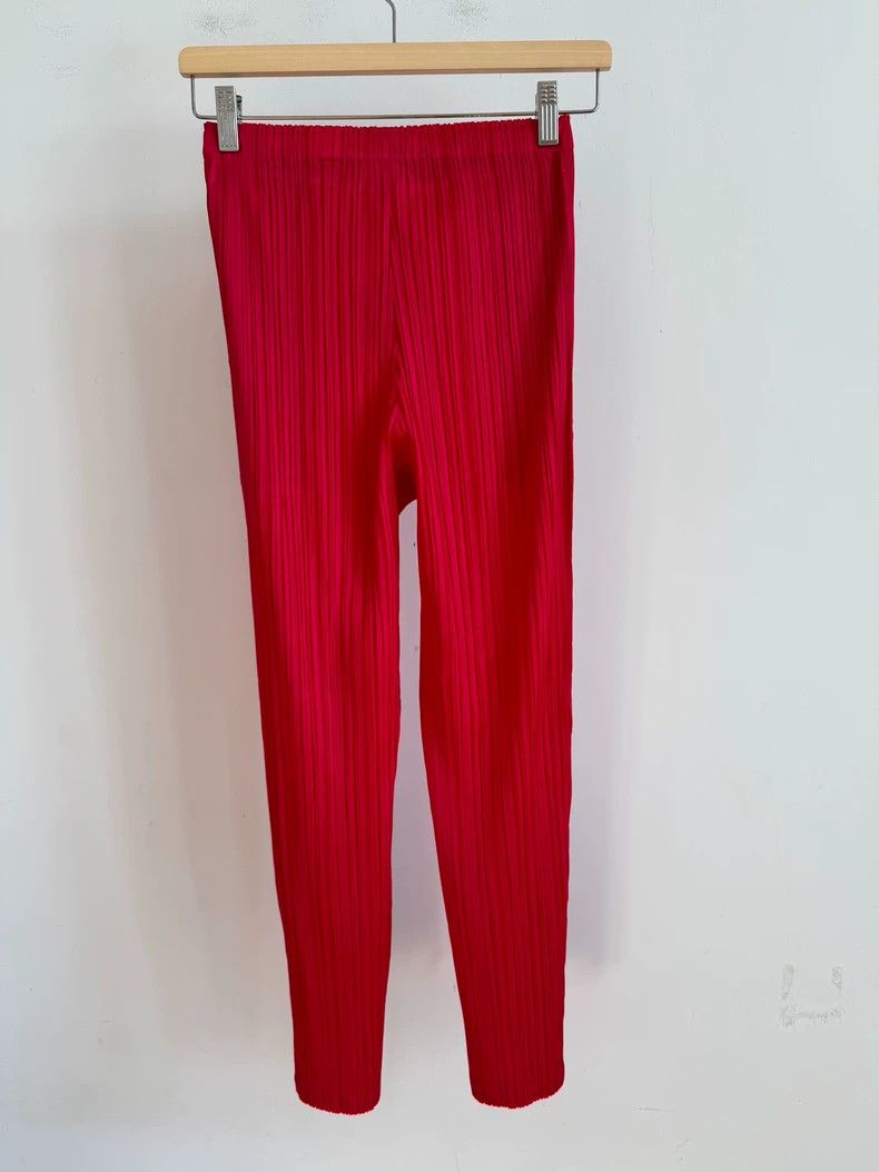 Issey Miyake issey miyake size:3 Red pleated pants Size 42" / US 20 - 2 Thumbnail