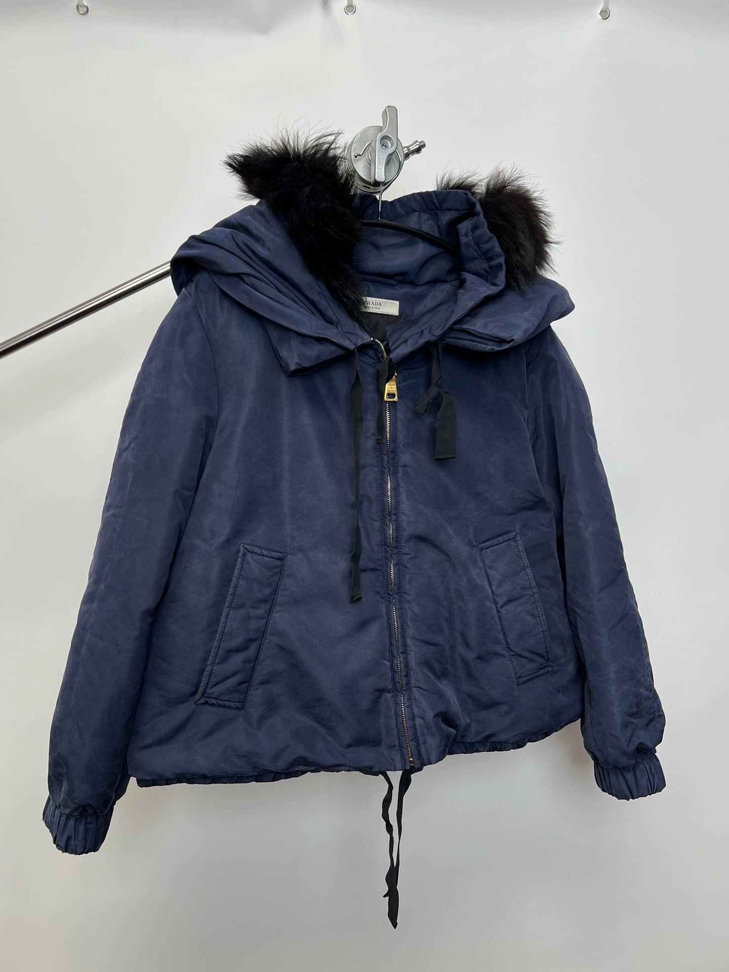 Prada Prada Vtg 00s Fur Collar Short Wide Kris Wu Puffer Size XS / US 0-2 / IT 36-38 - 2 Thumbnail