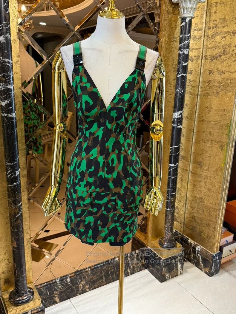 Versace Versace Camouflage dress Size M / US 6-8 / IT 42-44 - 2 Thumbnail