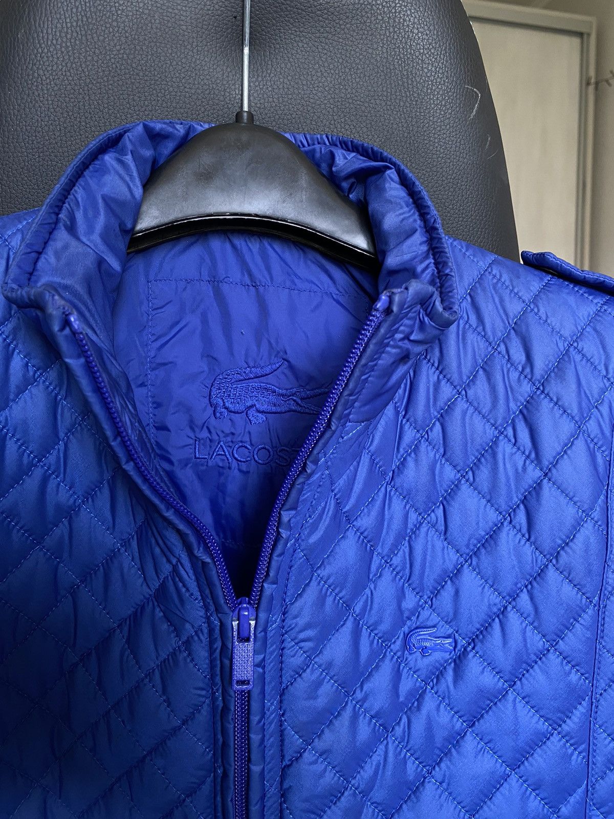 Lacoste × Vintage Lacoste quilted jacket women blue small logo Size M / US 6-8 / IT 42-44 - 4 Thumbnail