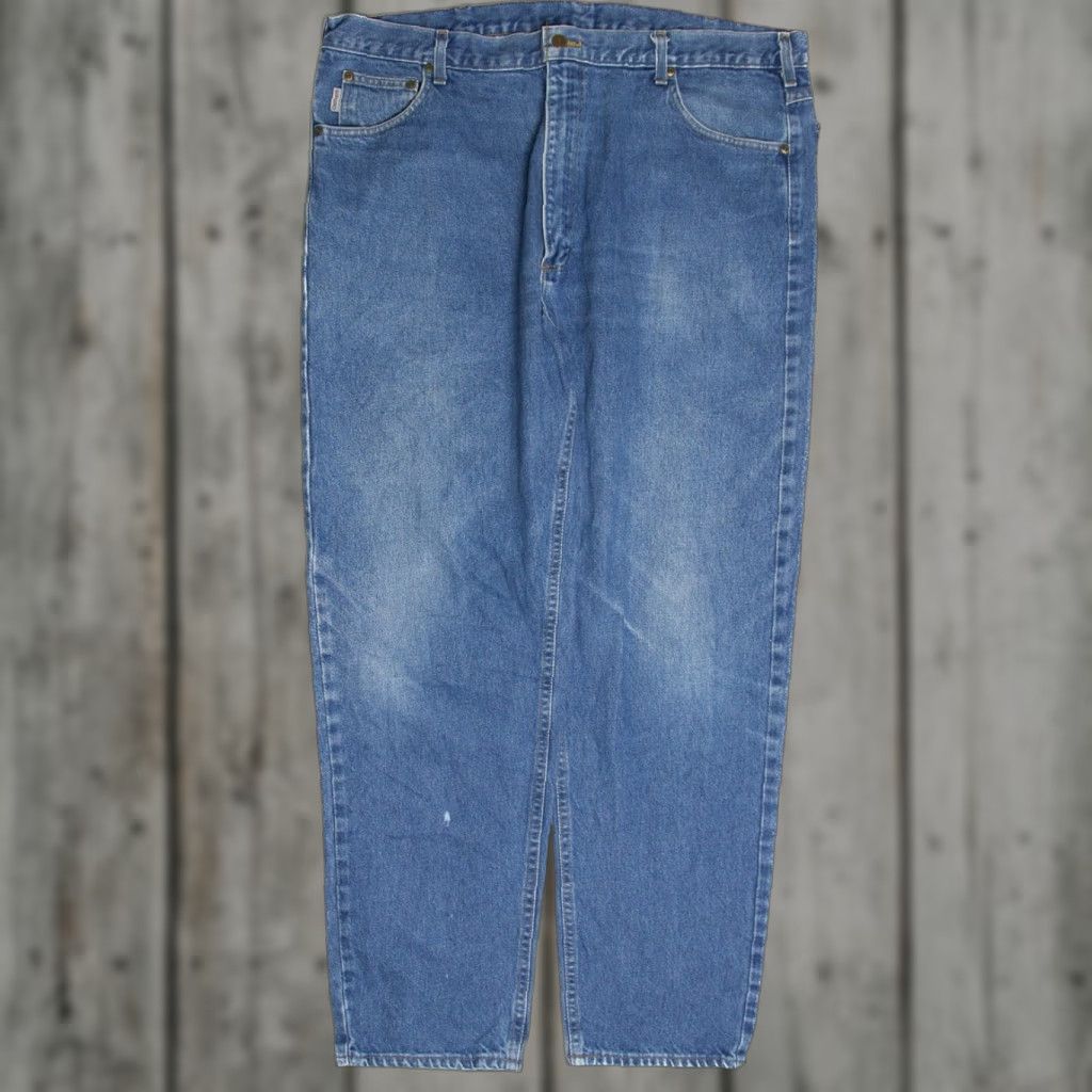 Carhartt VINTAGE Carhartt Denim Jeans Blue 42x32 Relaxed Fit Workwear 1017 Mens Size US 42 / EU 58 - 1 Thumbnail