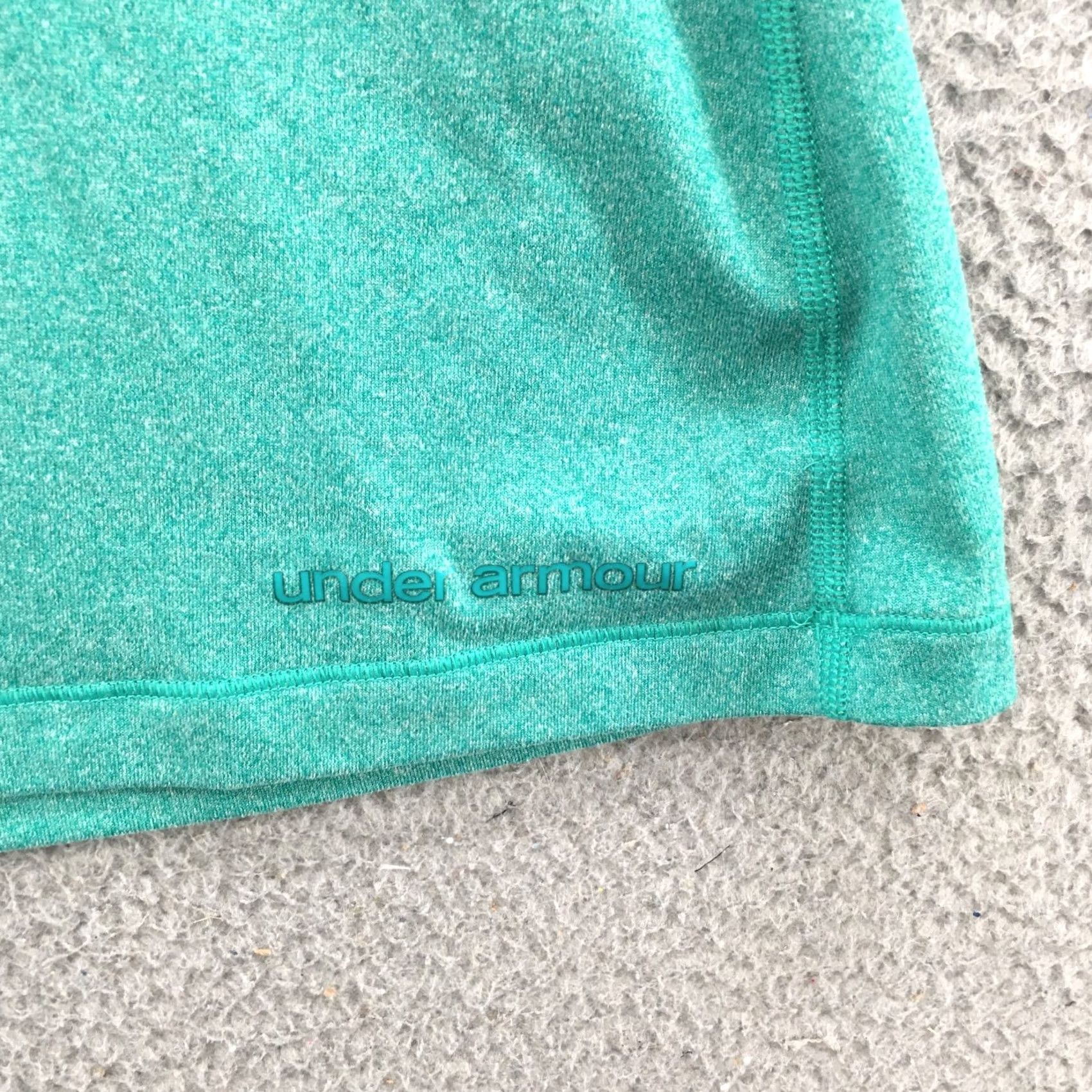 Under Armour Under Armour Activewear T-Shirt Womens M Teal Short Sleeve Crew Neck Logo Print Size M / US 6-8 / IT 42-44 - 5 Thumbnail