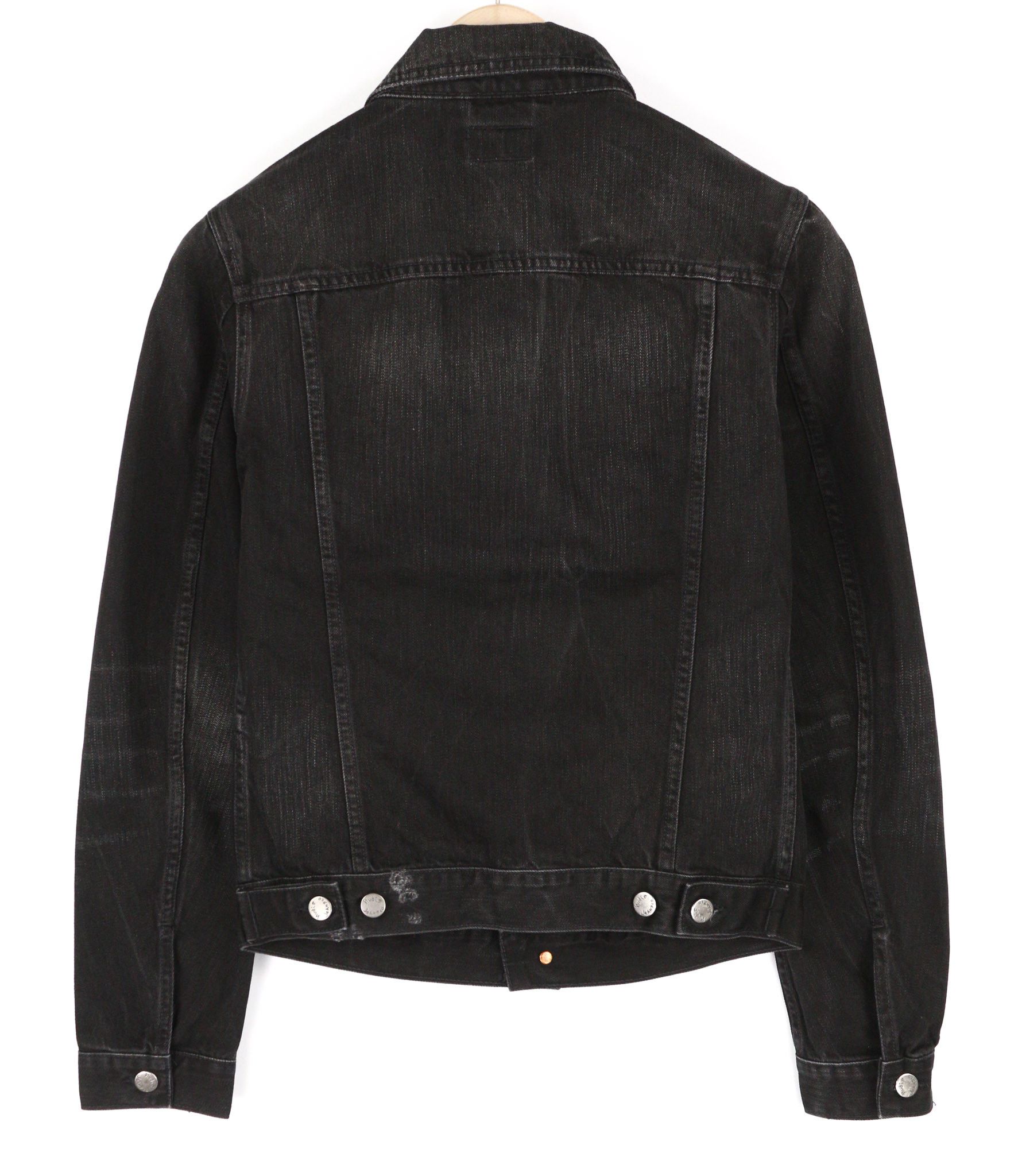 Nudie Jeans BILLY XS Black Lotus Organic Polo Washed Jacket 81965 Size US XS / EU 42 / 0 - 2 Thumbnail