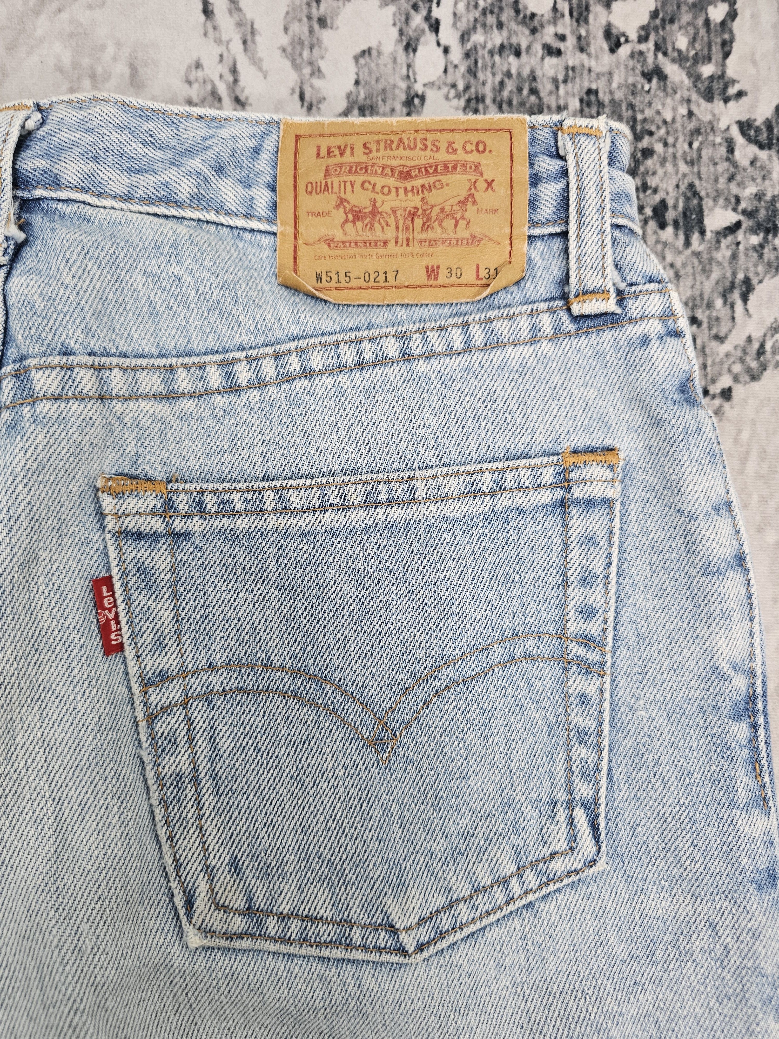 Levi's Vintage Clothing Vtg LEVIS W515 0227 Faded Light Blue High Rise Jeans L0559 Size US 26 / EU 42 - 9 Thumbnail