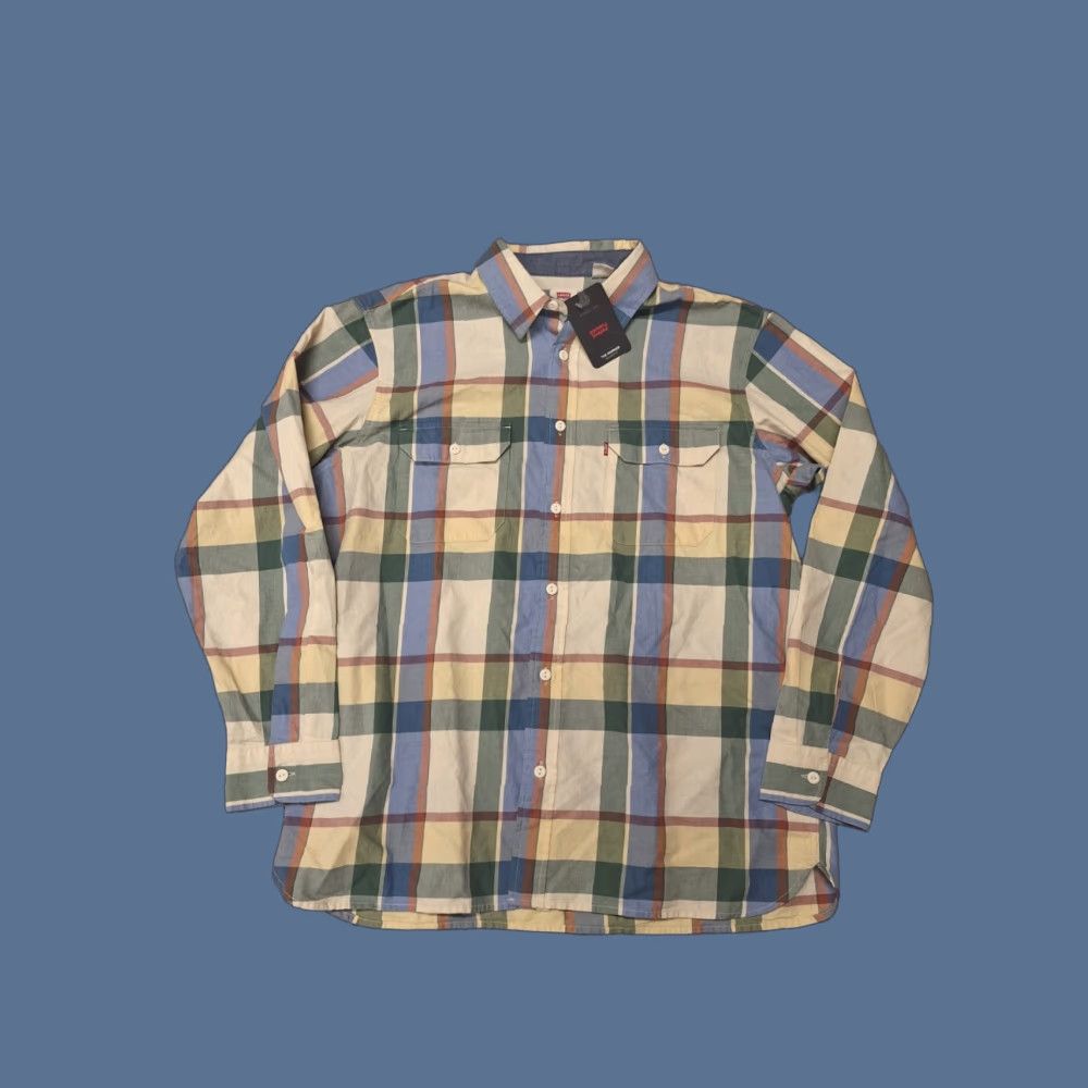 Levi's VINTAGE Levi's Men's The Worker Relaxed Fit Long Sleeve Shirt Sz L Plaid Flannel Nwt Size US L / EU 52-54 / 3 - 1 Thumbnail
