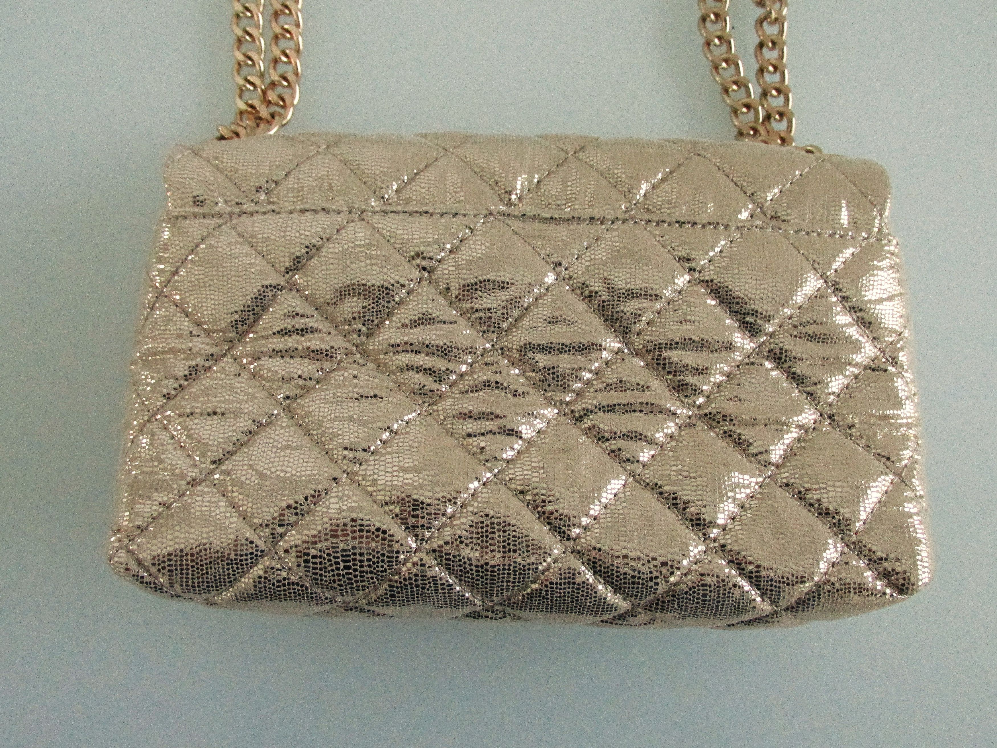 I.N.C INC International Concepts Gold Metallic Purse/Handbag Size ONE SIZE - 4 Thumbnail