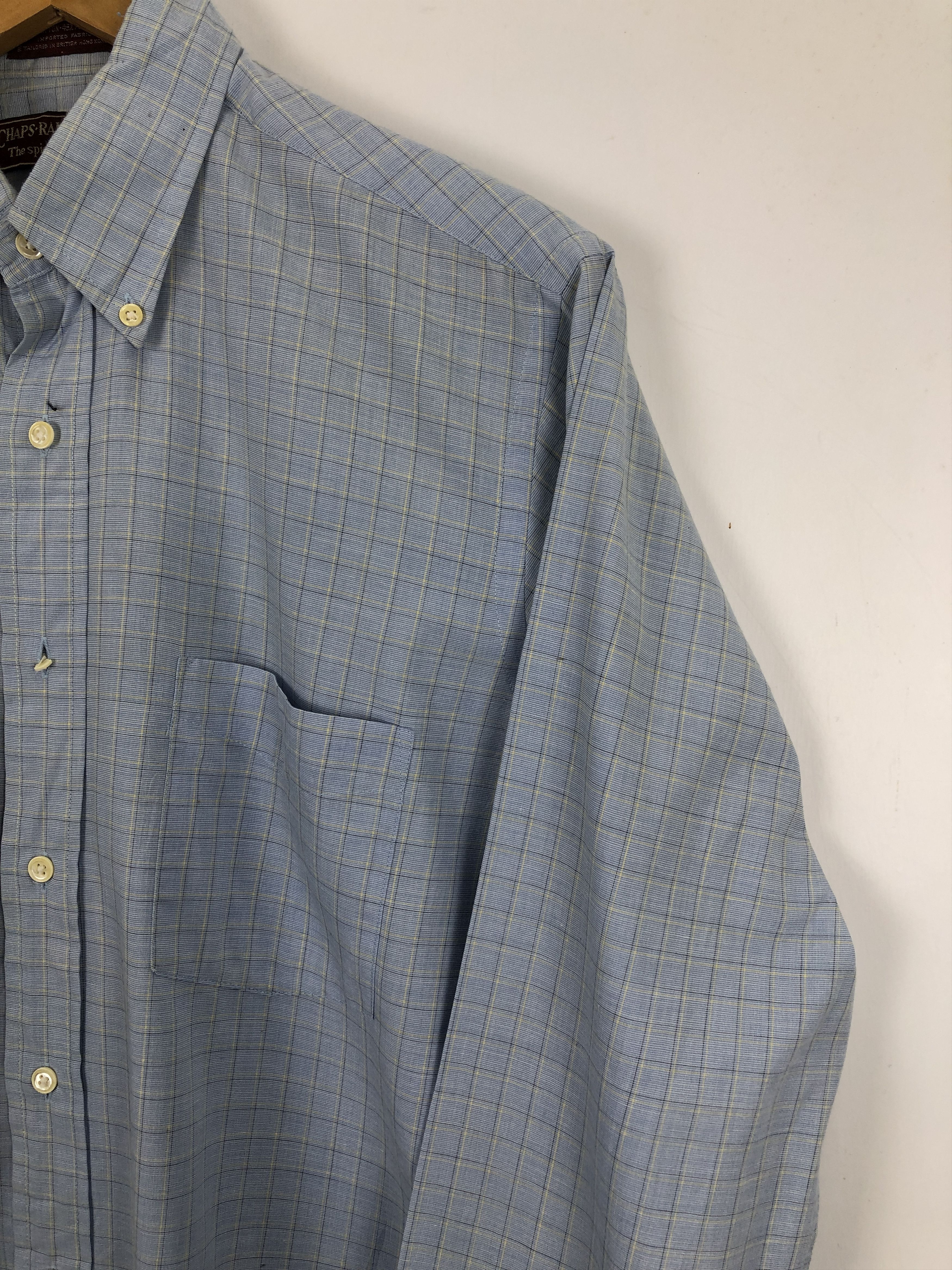 Chaps Ralph Lauren × Vintage Vintage 90s Chaps Ralph Lauren Chambray Western Shirt TA0455 Size US L / EU 52-54 / 3 - 8 Thumbnail