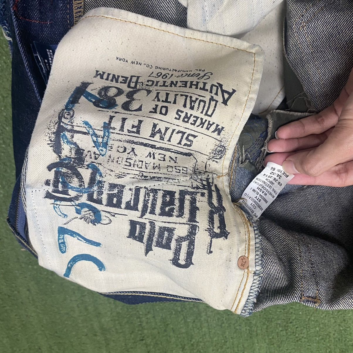Polo Ralph Lauren W34-36 Polo Ralph Lauren Distressed Denim Jeans Army Ripped Size US 34 / EU 50 - 16 Thumbnail