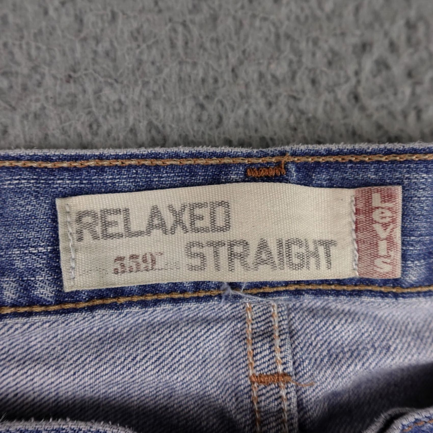 Levi's Levi's 559 Jeans Mens 38x32 Blue Denim Light Wash Relaxed Straight Loose Baggy Size US 38 / EU 54 - 3 Thumbnail