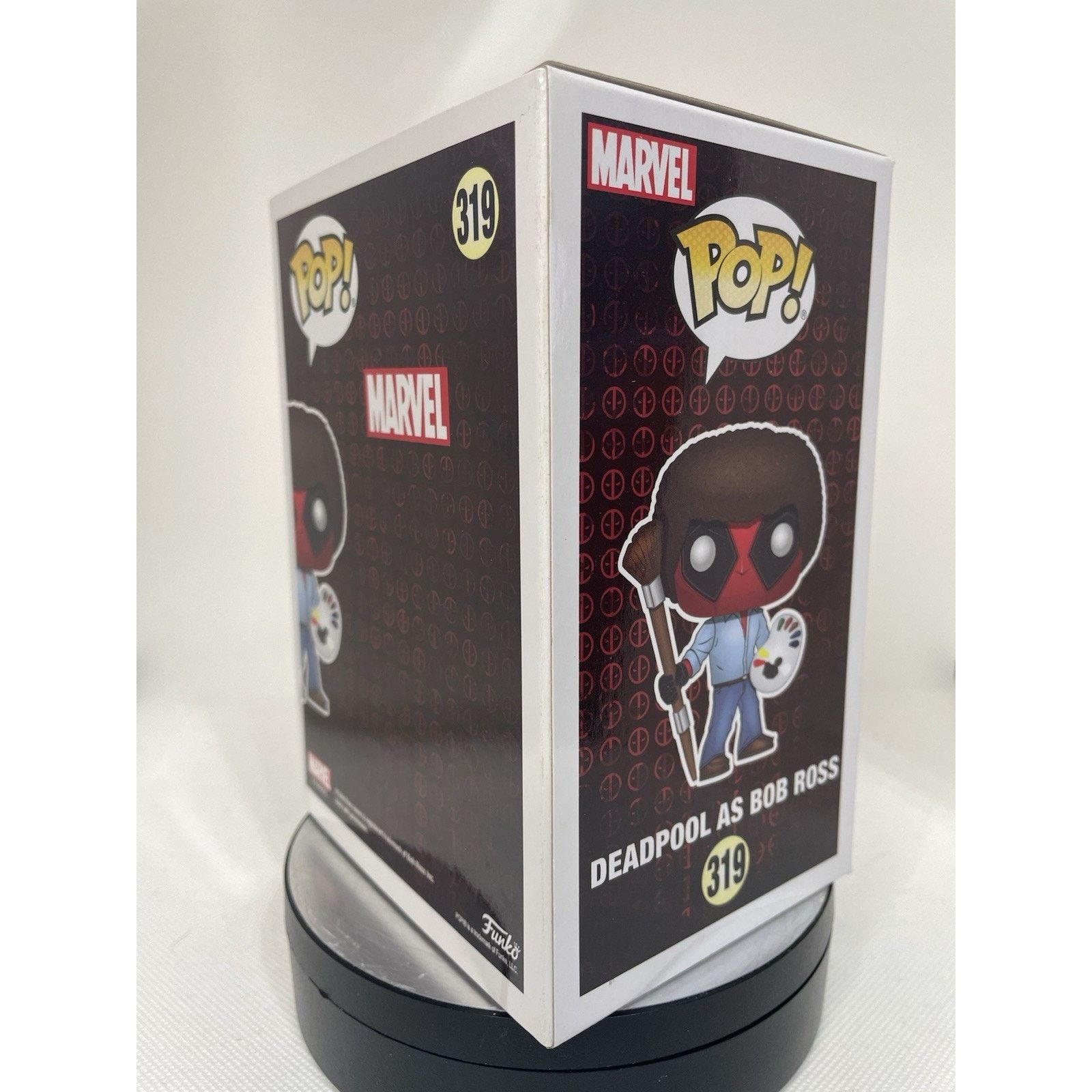 Marvel Comics Funko Pop! Deadpool as Bob Ross #319 - W Pop Protector Size ONE SIZE - 6 Thumbnail