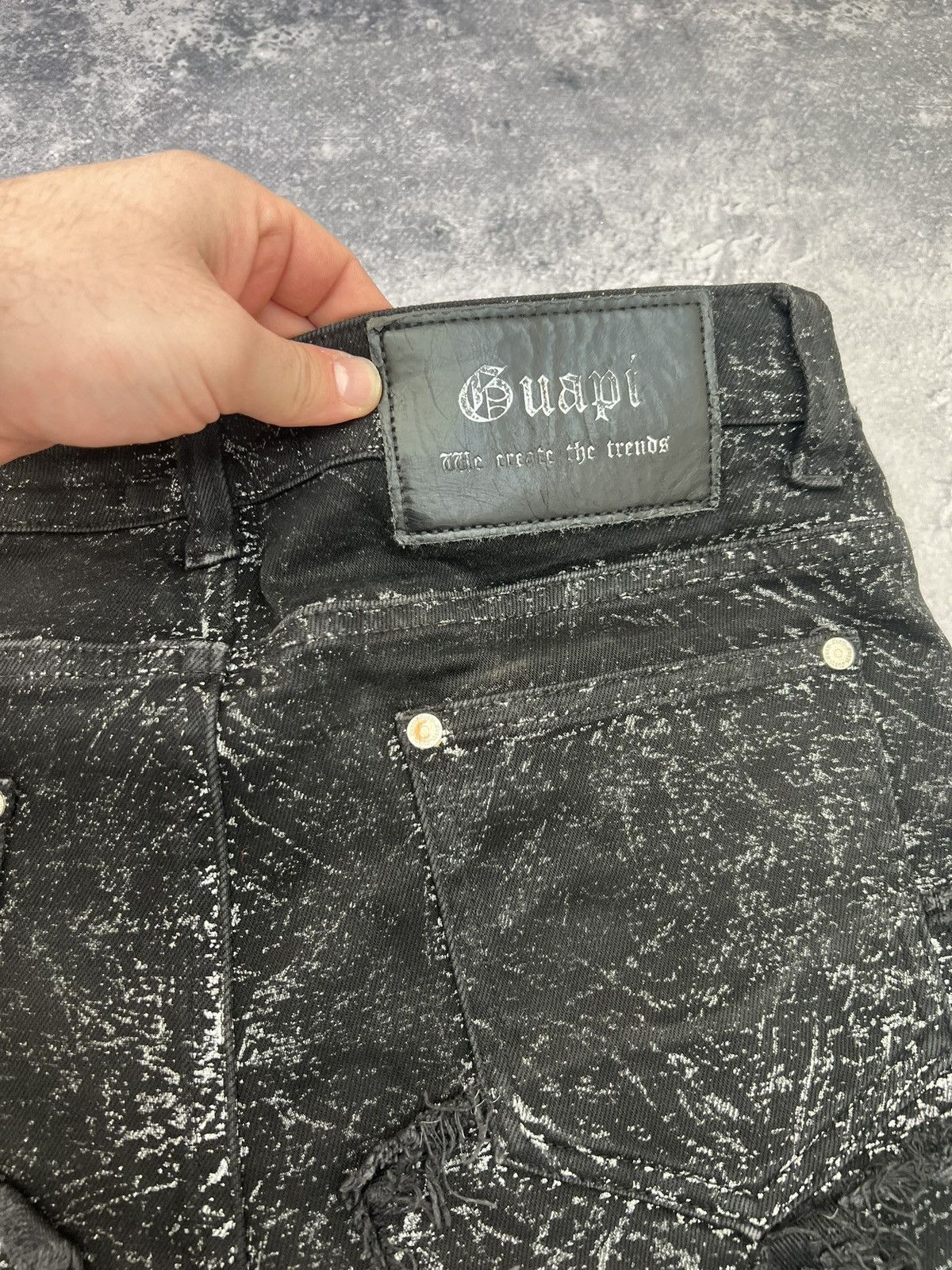Japanese Brand RARE Archive Drip Cut Jeans / Underground Number Nine Style Size US 32 / EU 48 - 9 Thumbnail