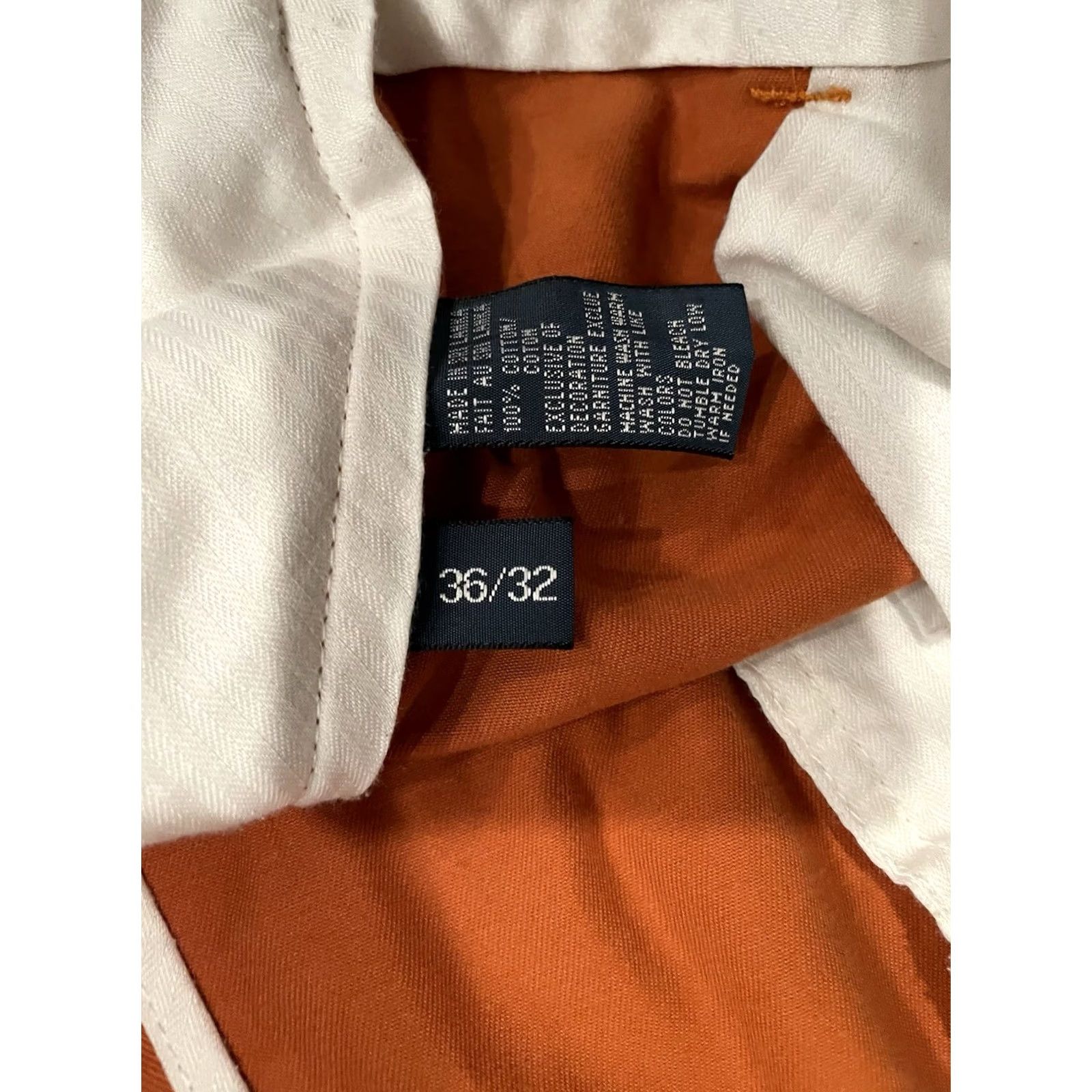 Polo Ralph Lauren VINTAGE Polo Ralph Lauren Preston Chino Pant Pink Mens 36x32 Regular Twill Cotton Straight Front Size US M / EU 48-50 / 2 - 6 Thumbnail