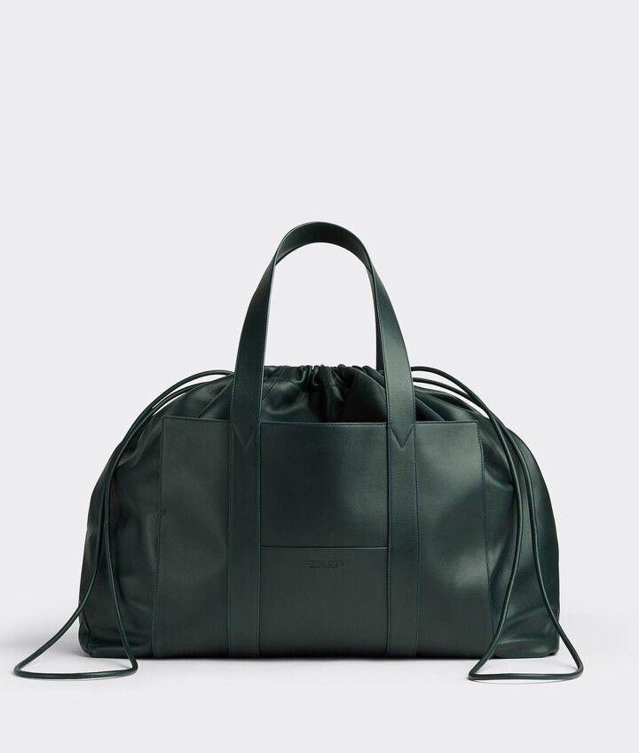 Bottega Veneta Roll Up Leather Bag in dark green Size ONE SIZE - 1 Thumbnail