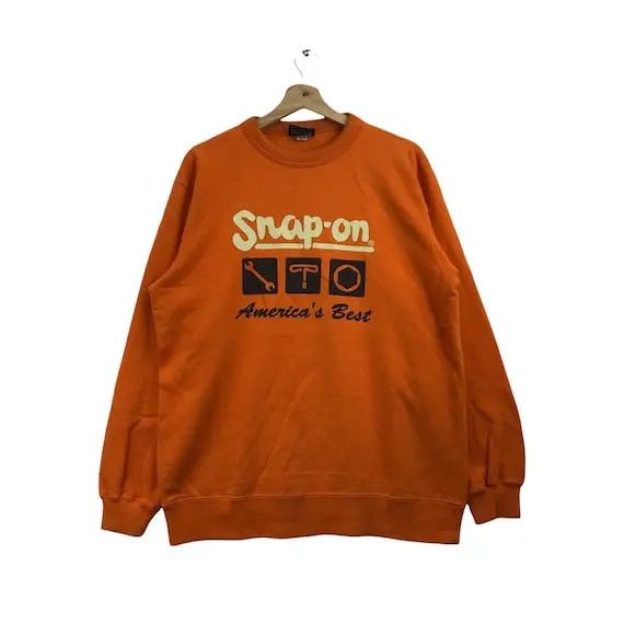 Vintage Vtg 90’ SNAP-ON AMERICA Best Tools Sweatshirt Pullover Size US L / EU 52-54 / 3 - 1 Thumbnail