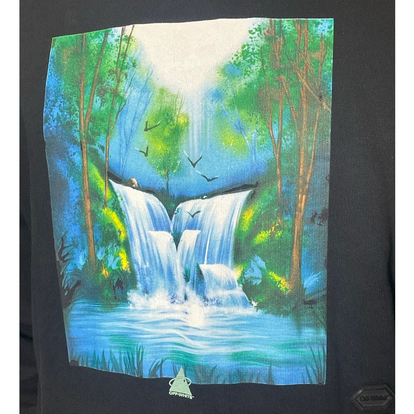 Off-White 2019 Off-White c/o Virgil Abloh Waterfall Over Sweatshirt Size US XXS / EU 40 - 10 Thumbnail
