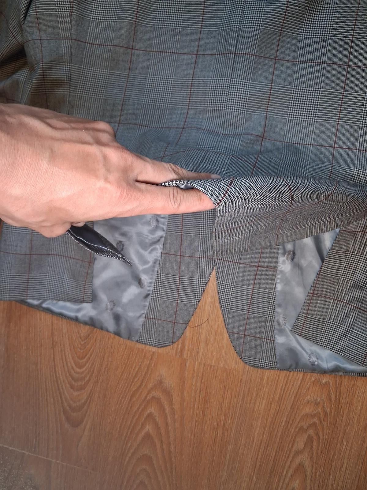 Polo Ralph Lauren Ralph Lauren Sport Coat Mens 46R Gray Glen Plaid Wool Size 46R - 7 Thumbnail