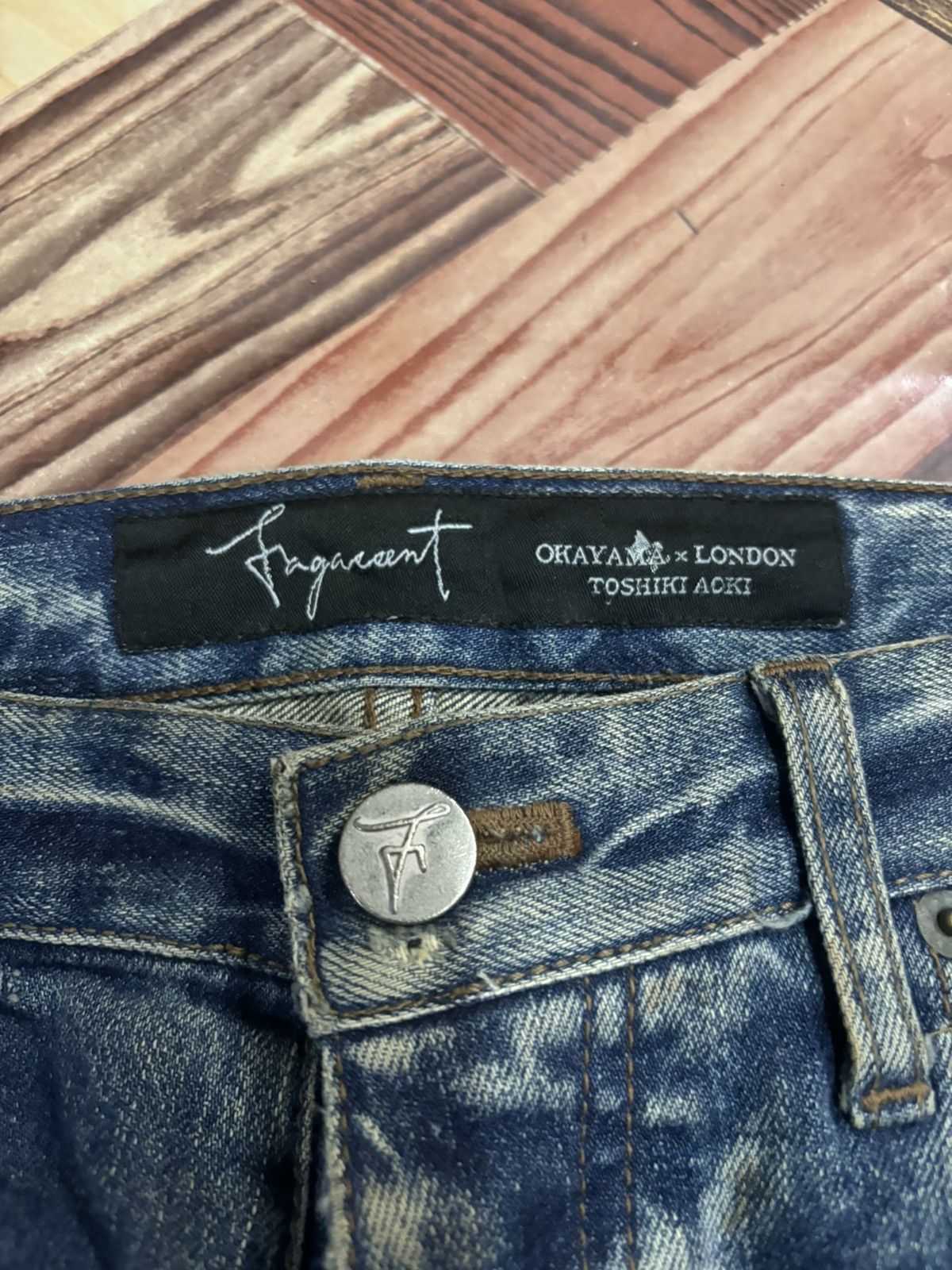 If Six Was Nine 🔥 Fagassent Toshiki Aoki RIPPED PATCHWORK DISTRESSED DENIM Size US 33 - 10 Thumbnail
