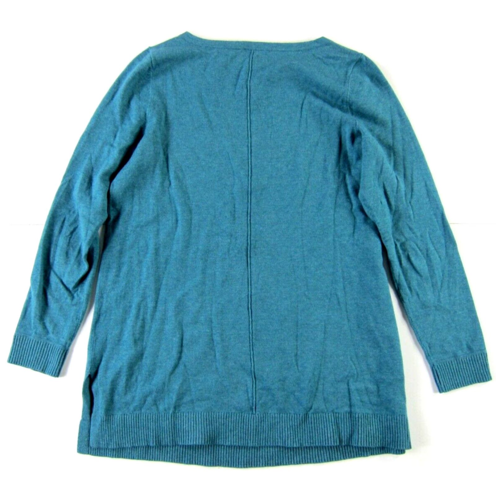 J. Jill J. Jill Green Cotton Stretch Tight Knit Long Sleeve High Neck Sweater Small Shirt Womens Size S / US 4 / IT 40 - 2 Thumbnail
