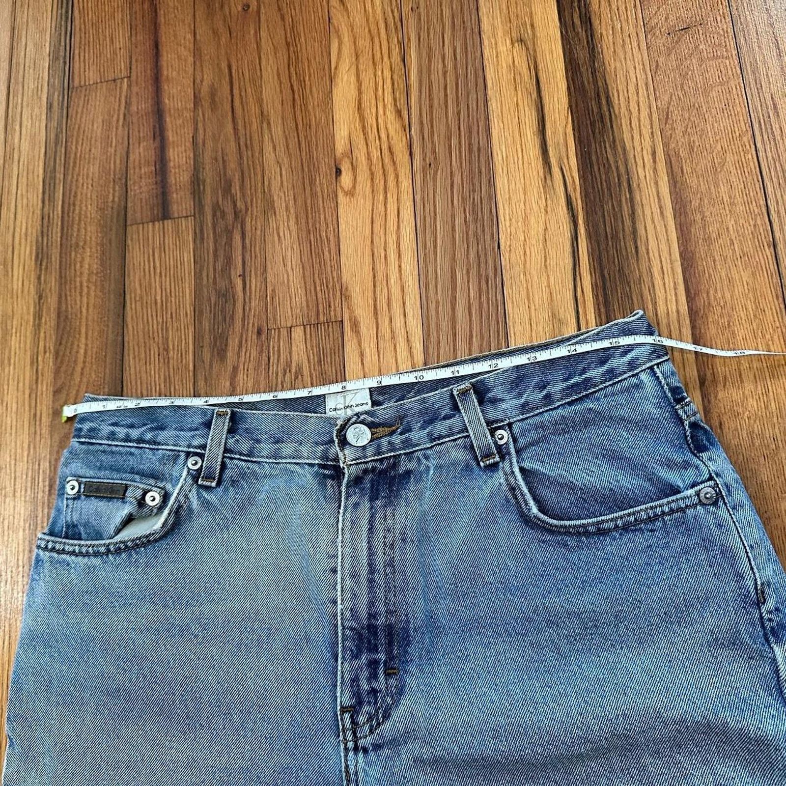 Calvin Klein × Vintage Vintage Calvin Klein Jeans Denim Cut Off Shorts size 32” Size 32" / US 10 / IT 46 - 7 Thumbnail