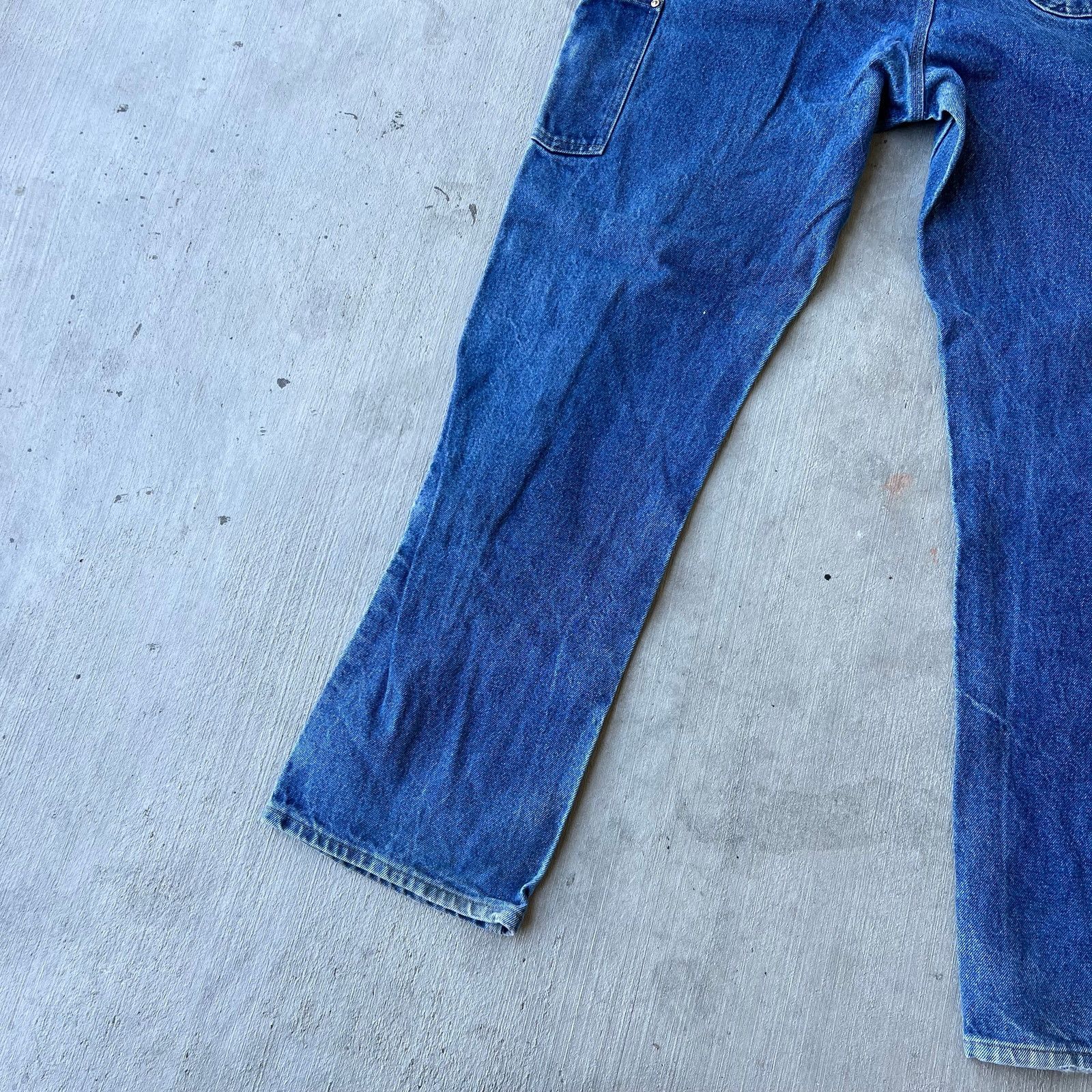 Carhartt × Vintage Carhartt blue denim jeans double knee work carpenter pants Size US 34 / EU 50 - 11 Thumbnail