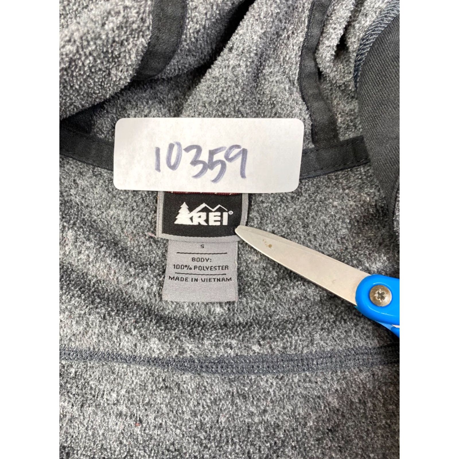 Vintage REI Fleece Jacket Womens S Gray Casual Outdoor Hooded Full Zip Jacket Size S / US 4 / IT 40 - 3 Thumbnail