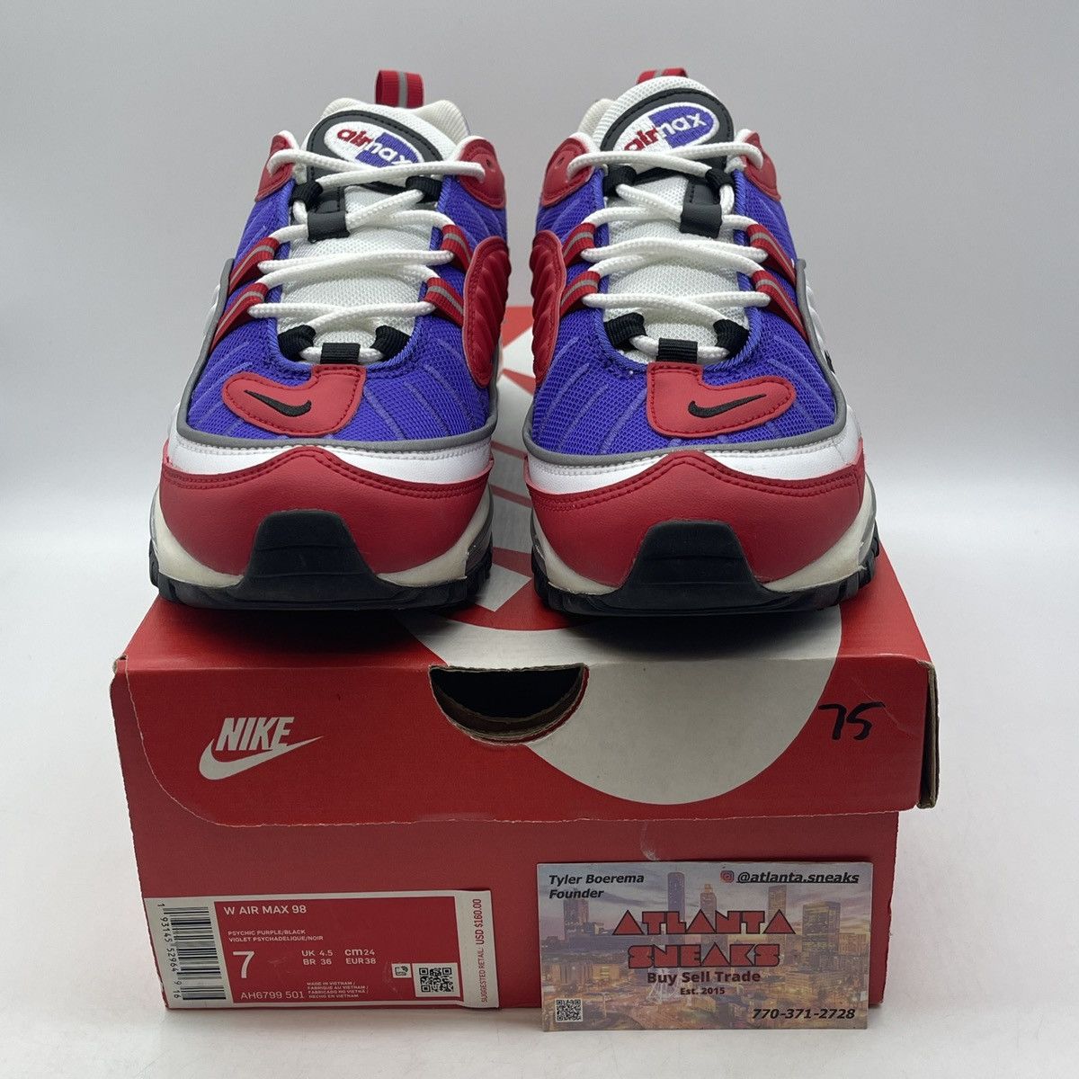 Nike Wmns air max 98 raptors alternative Size US 7 / IT 37 - 2 Thumbnail