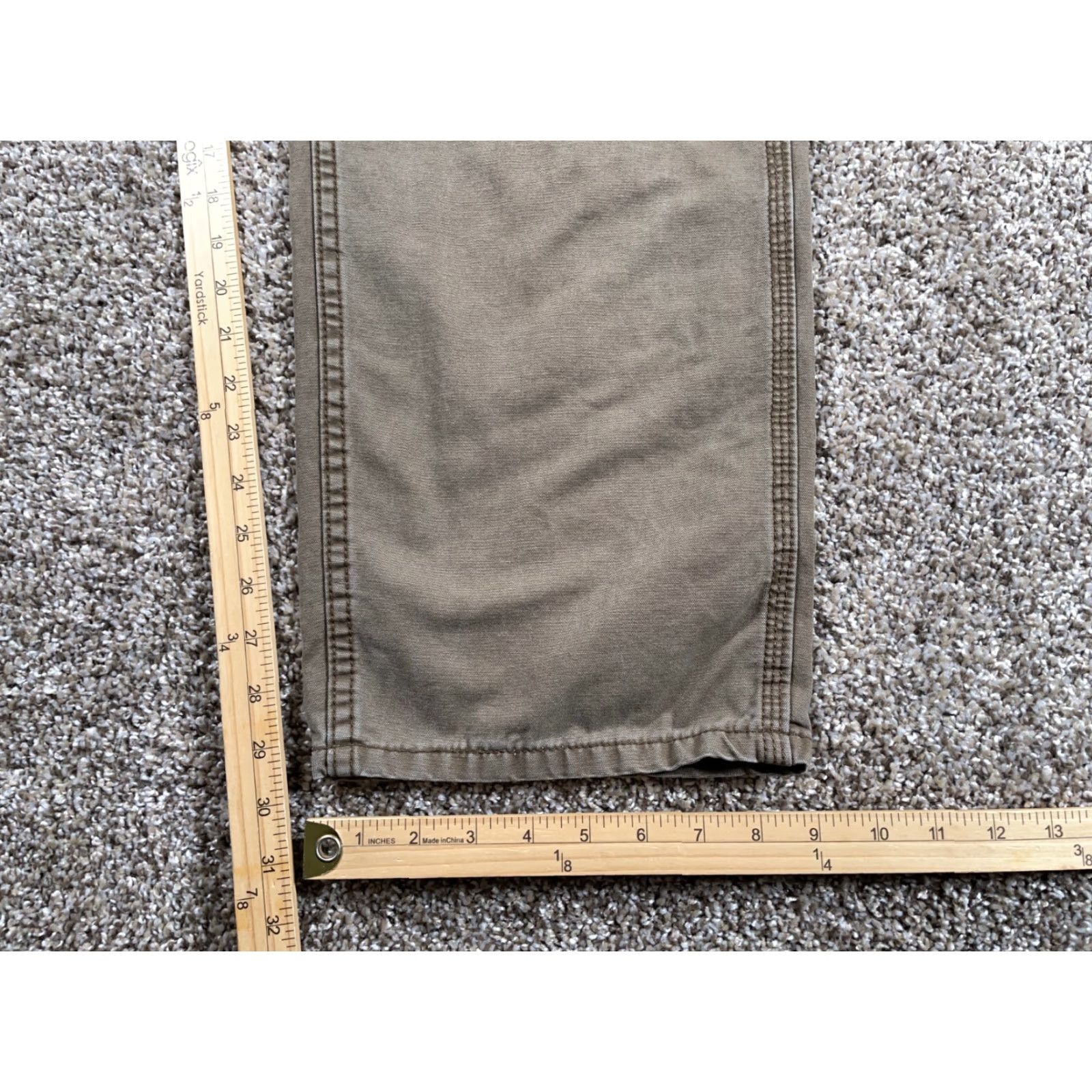 Lee VINTAGE Lee Canvas Carpenter Pants Mens 38 x 30 Brown Workwear Grunge Y2K Pants Size US 38 / EU 54 - 6 Thumbnail