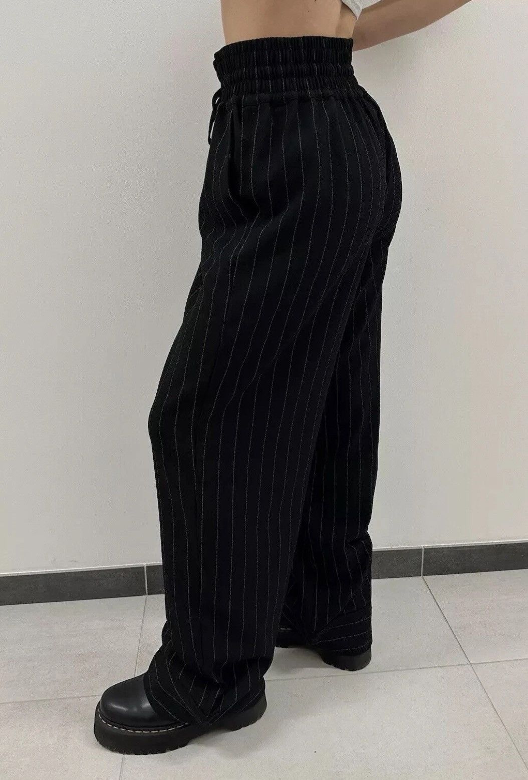 Ganni Ganni Trousers Stripped Polyester Womens Pants Size 36 Size 25" / US 0 / IT 36 - 8 Thumbnail