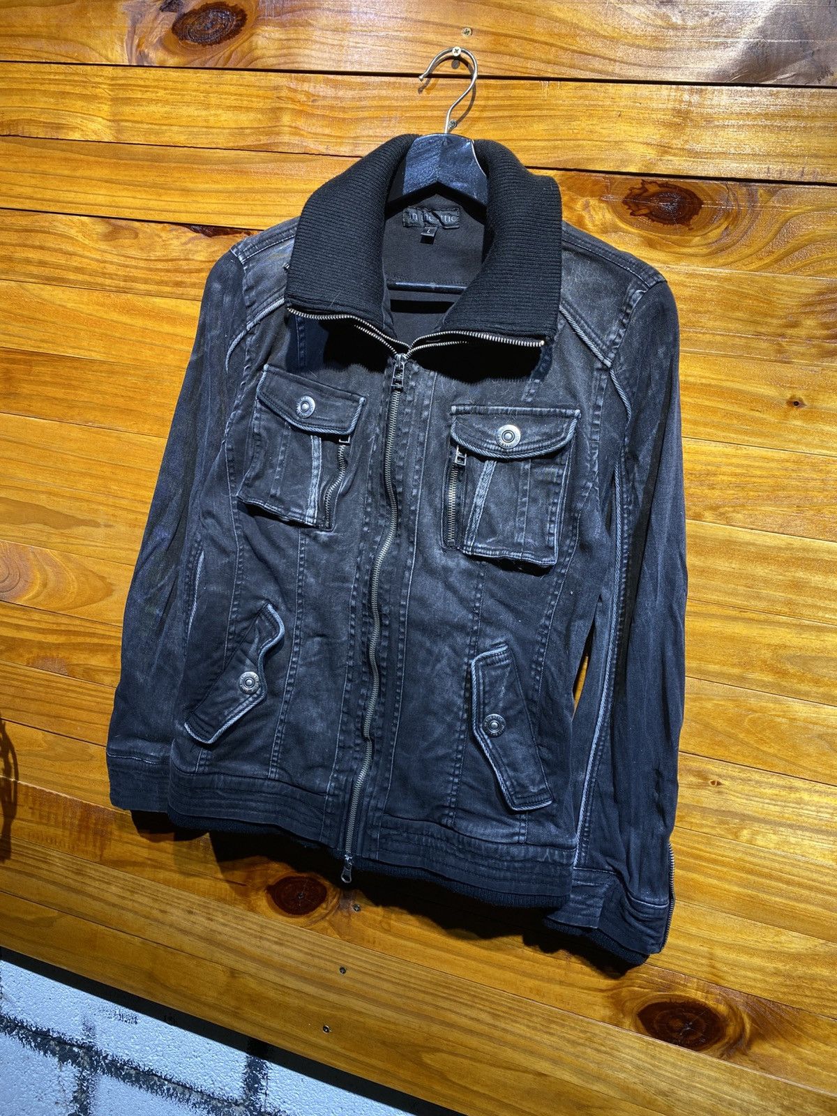 In The Attic In the Attic Black Denim Jacket Vintage Casual Size M / US 6-8 / IT 42-44 - 4 Thumbnail