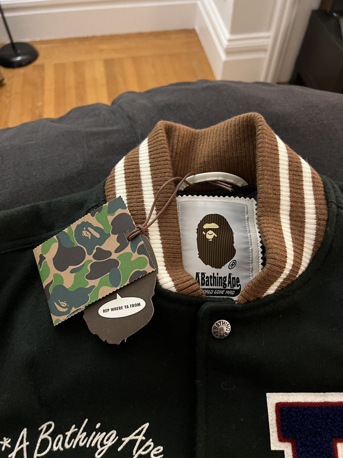 Bape × END. Bape x END. Varsity Jacket FW22 Size US M / EU 48-50 / 2 - 3 Thumbnail
