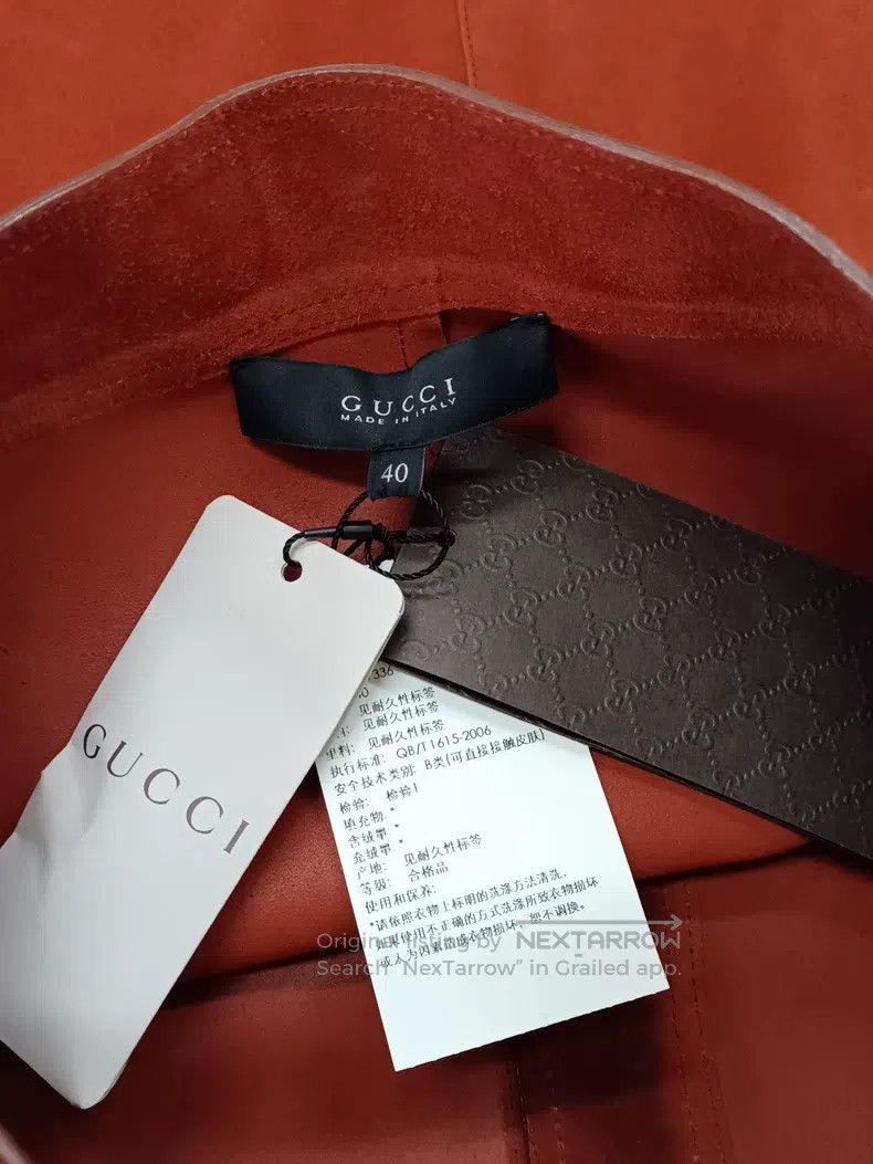 Gucci Gucci Orange suede skirt Size 26" / US 2 / IT 38 - 4 Thumbnail