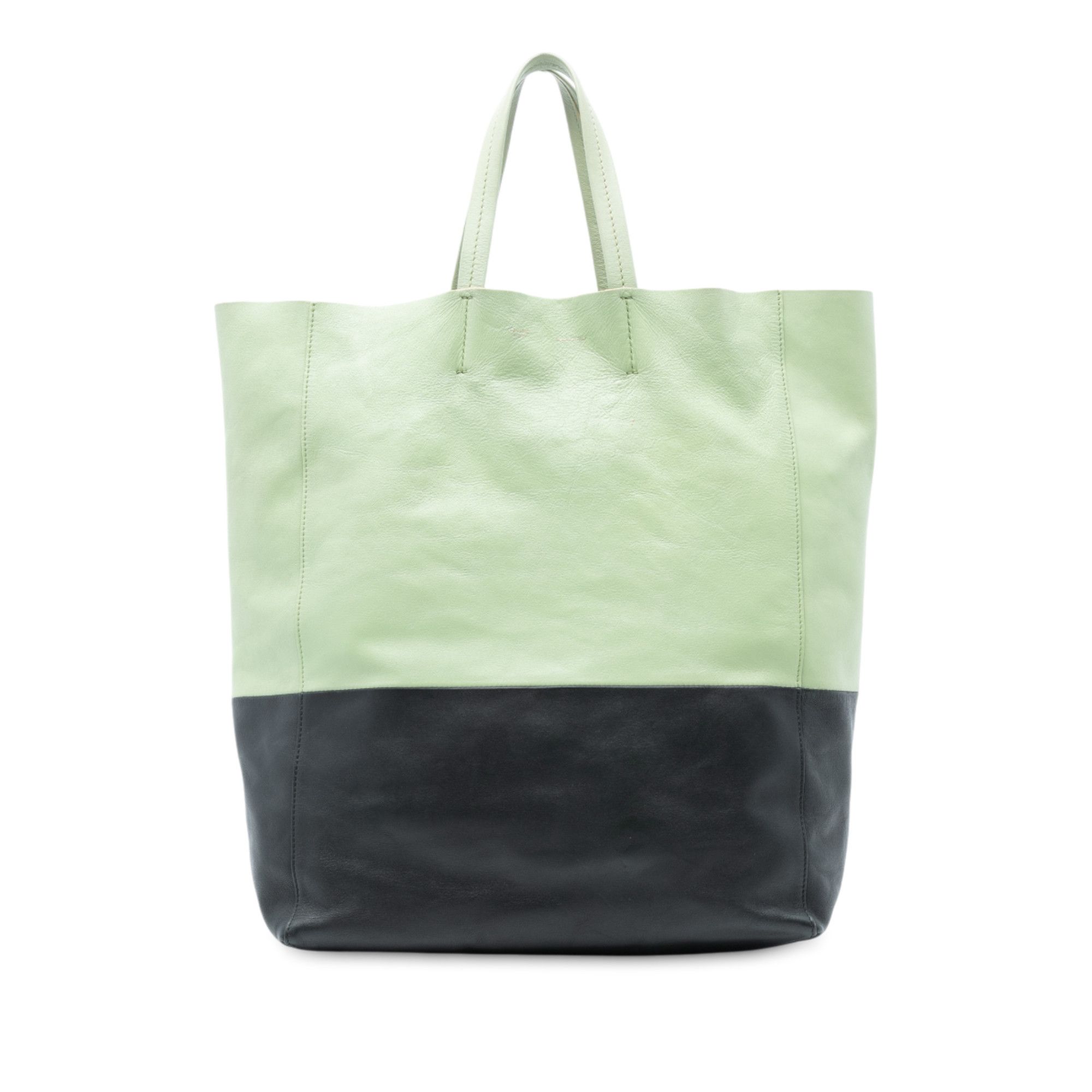 Celine Celine Bicolor Leather Vertical Cabas Tote Size ONE SIZE - 1 Thumbnail