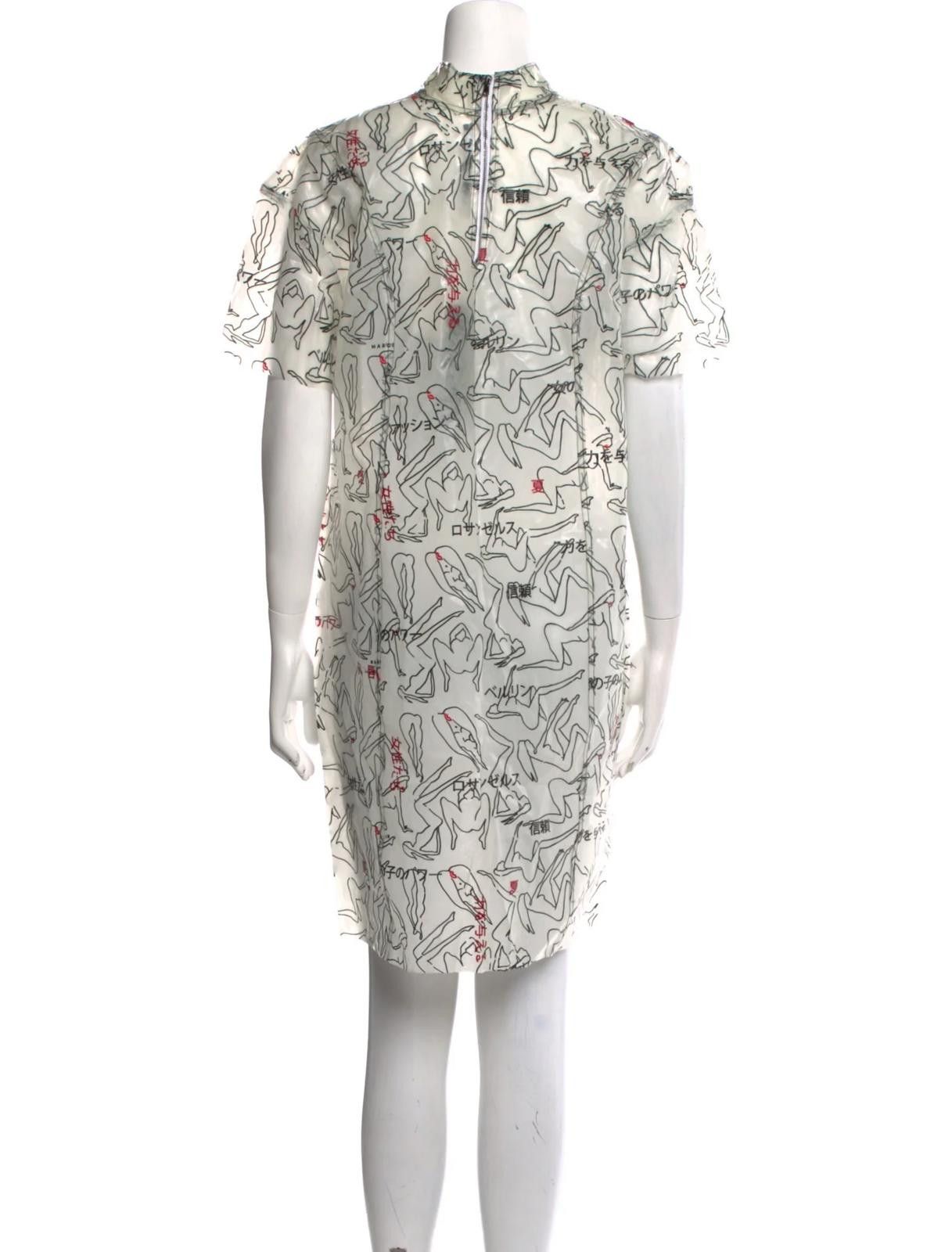 Other Marcell Von Berlin Printed Knee-Length Dress Size: M | US 4 Size M / US 6-8 / IT 42-44 - 3 Thumbnail