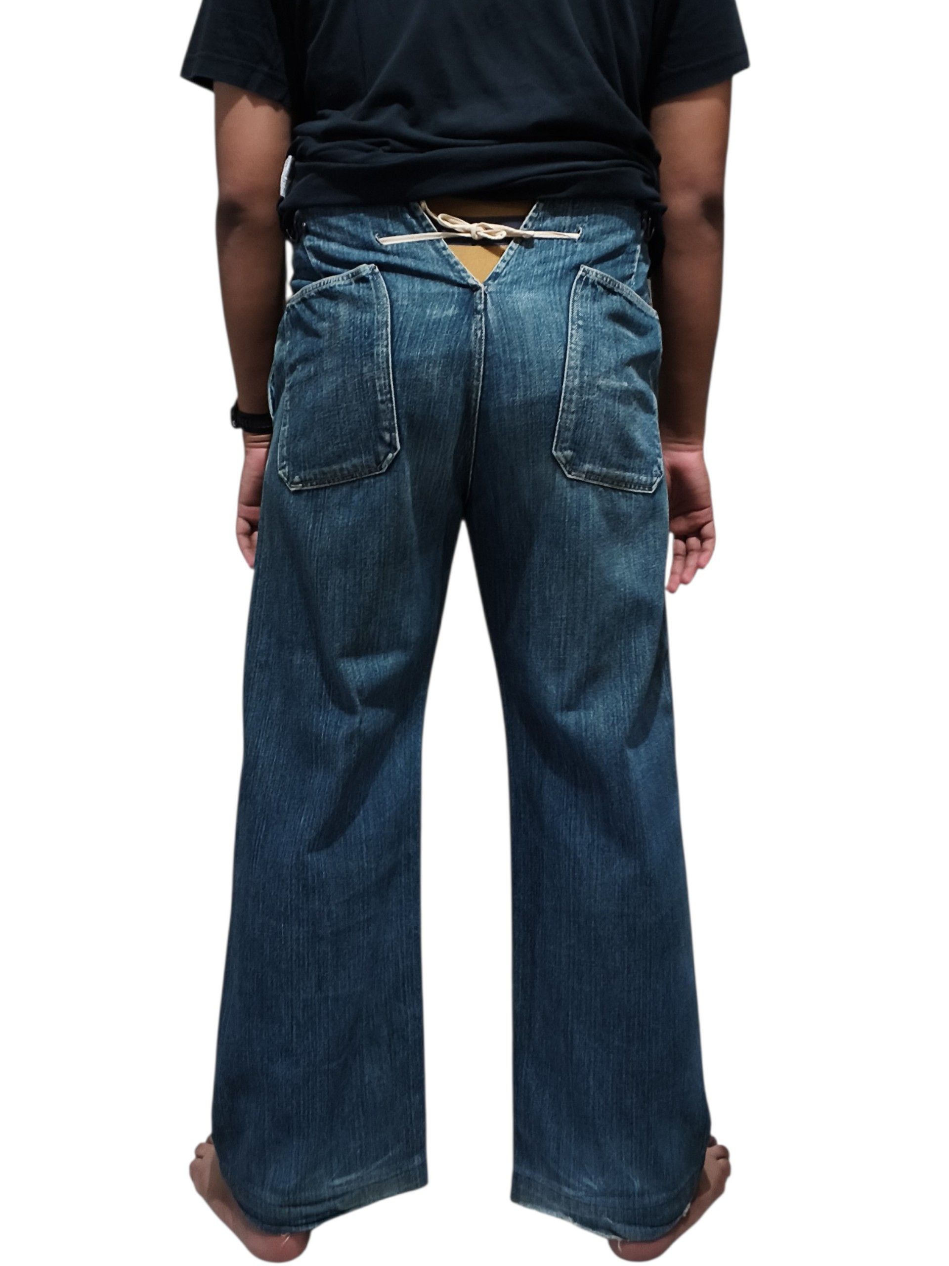 Kapital 🔥Vintage🔥 Early 00s Kapital Japan⁠ Indigo Wide Leg Denim Size US 34 / EU 50 - 15 Thumbnail
