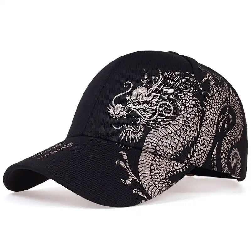Designer × Other Unisex Golden Dragon Printing Snapback Baseball Caps Size ONE SIZE - 3 Thumbnail
