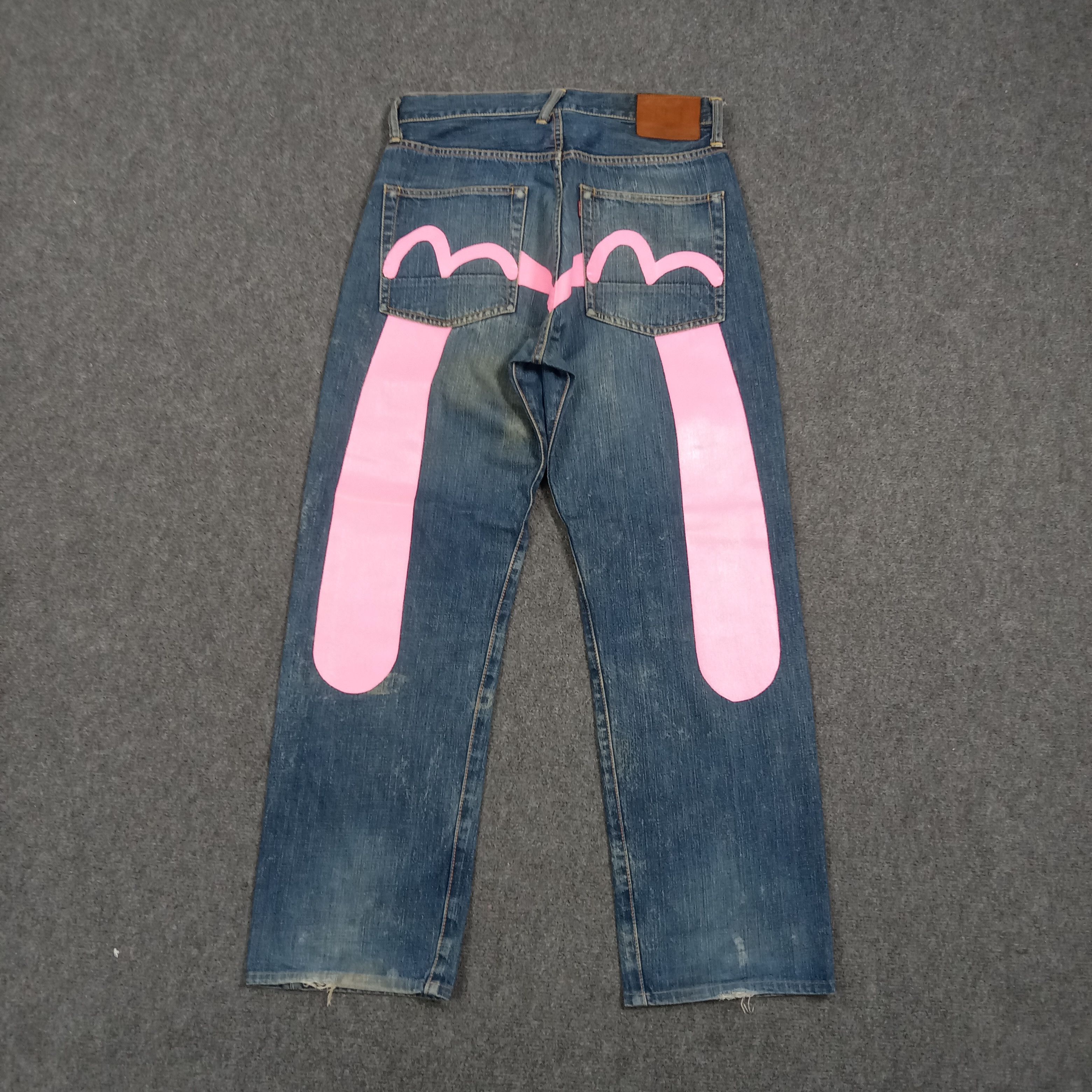 Evisu Evisu Japanese Brand Daicock Custom Art Denim Jeans C272N20 Size US 31 - 1 Thumbnail