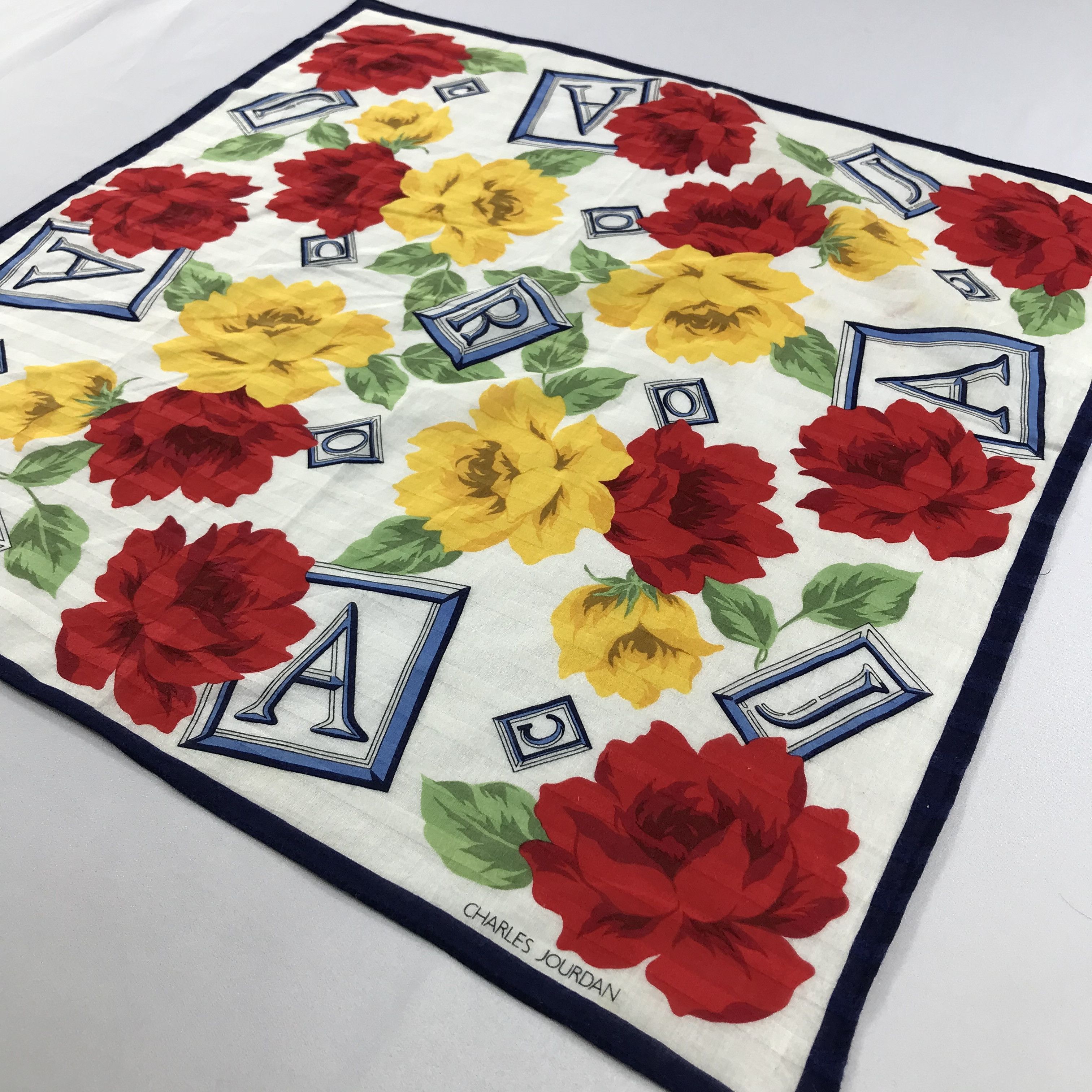 Charles Jourdan × Vintage Charles Jourdan Bandana / Handkerchief / Neckerchief - S2378 Size ONE SIZE - 2 Thumbnail