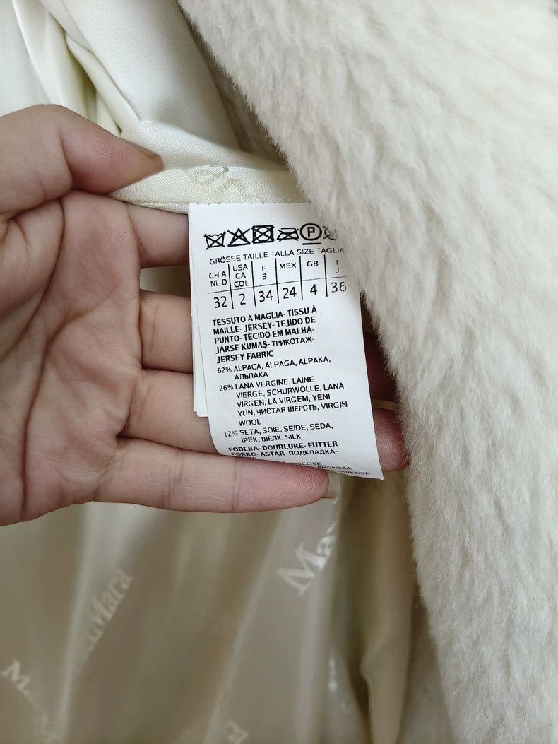 Max Mara Max Mara Teddy White Mid-Length Size XS / US 0-2 / IT 36-38 - 7 Thumbnail