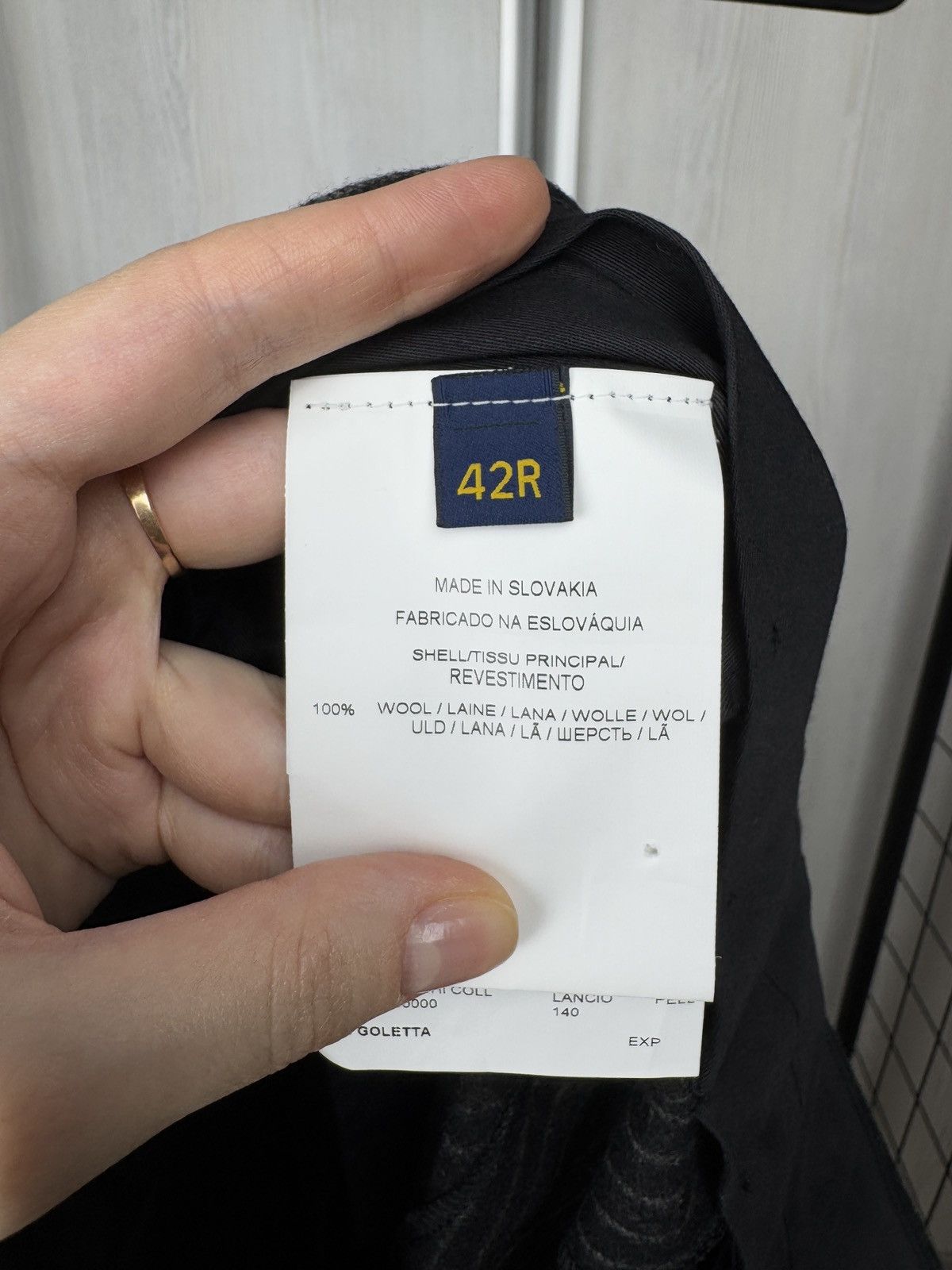 Polo Ralph Lauren POLO Ralph Lauren Gregory Wool Pinstripe Suit Dark Grey 42R Size 42R - 5 Thumbnail