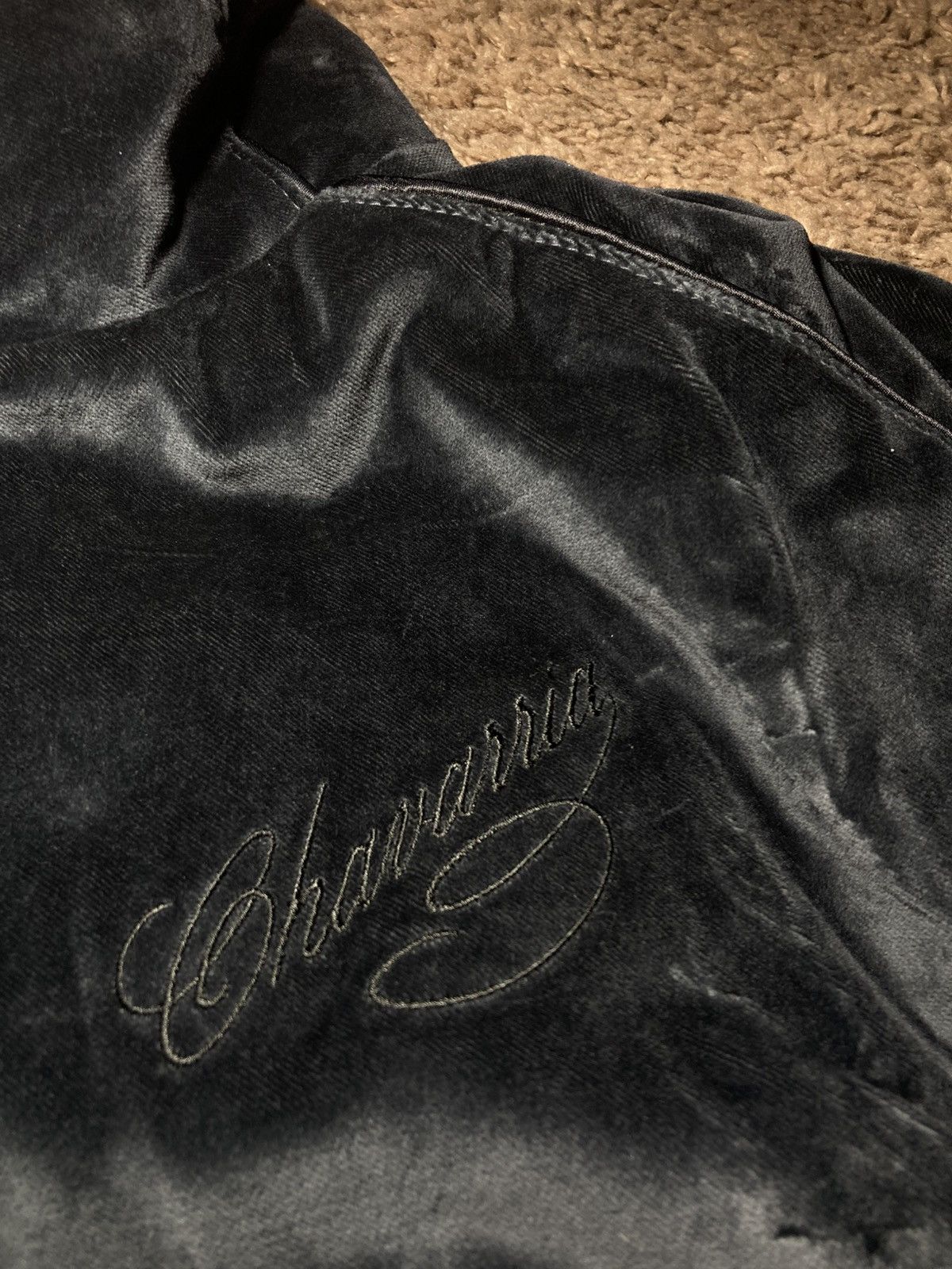 Willy Chavarria New AW25 Willy Chavarria Ruff Rider Track Velvet Jacket 2025 Size US M / EU 48-50 / 2 - 3 Thumbnail
