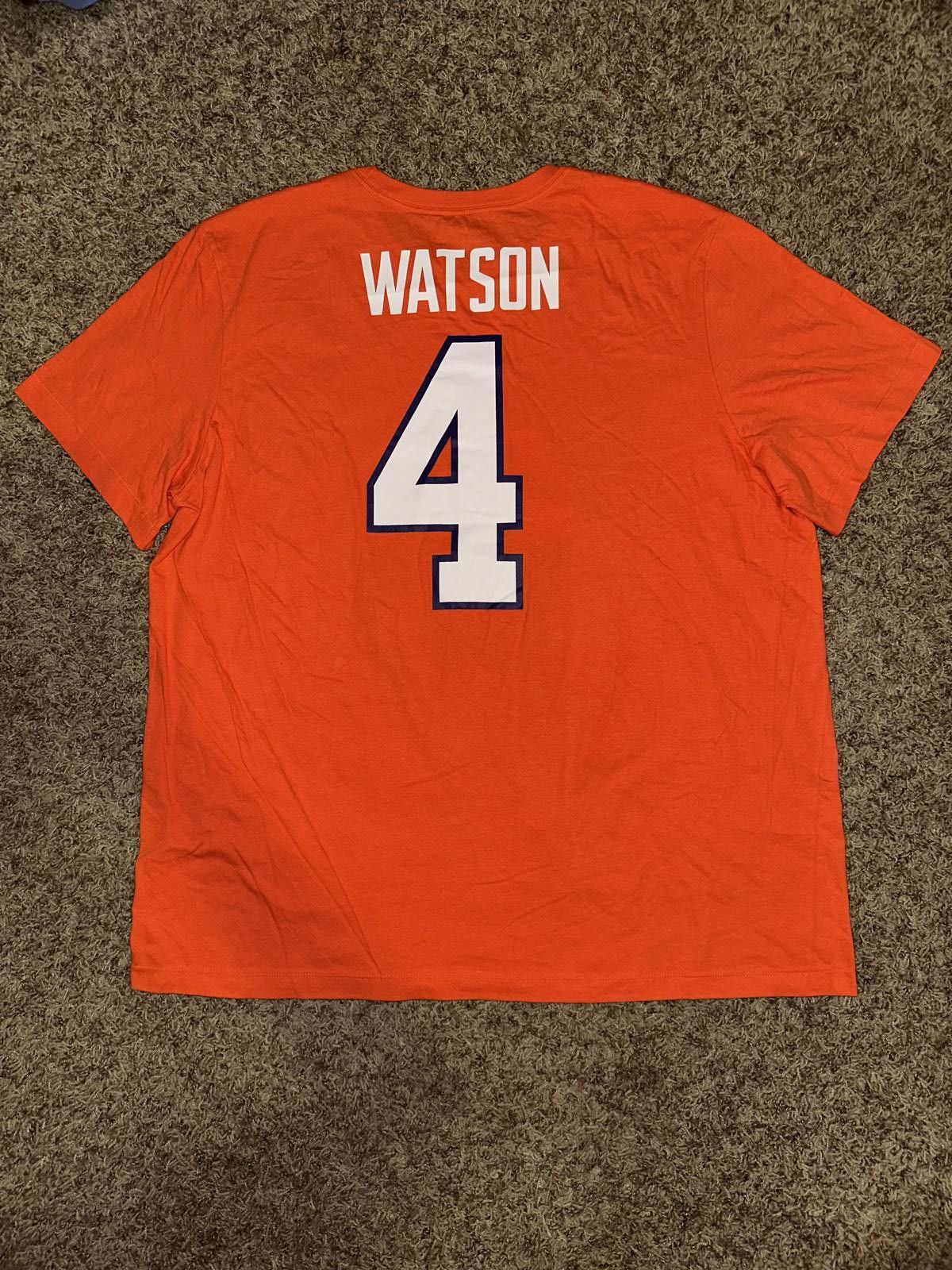 Nike Nike Men’s College Clemson Tigers Deshuan Watson Name & Number T-Shirt Size US XXL / EU 58 / 5 - 2 Thumbnail