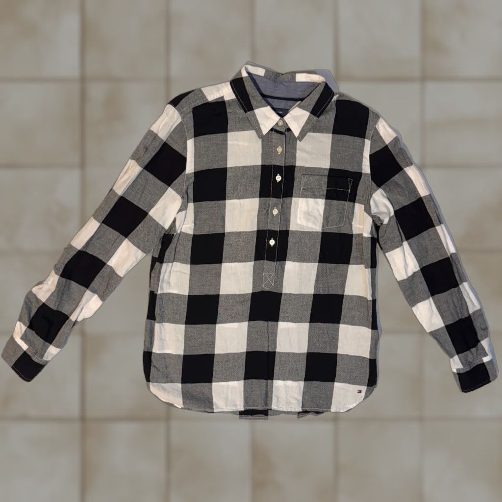 Tommy Hilfiger Tommy Hilfiger Shirt Plaid Flannel Button-Up - S - Women - Long Sleeve - Multicolor - Cotton Size S / US 4 / IT 40 - 1 Thumbnail