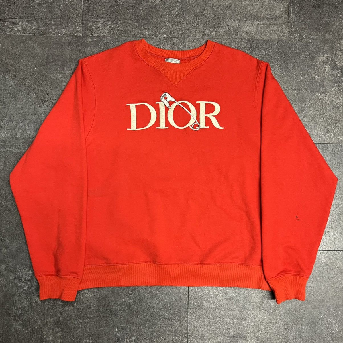 Dior Dior Judy Blame Pin Embroidered Crewneck Red Size US XXL / EU 58 / 5 - 1 Thumbnail