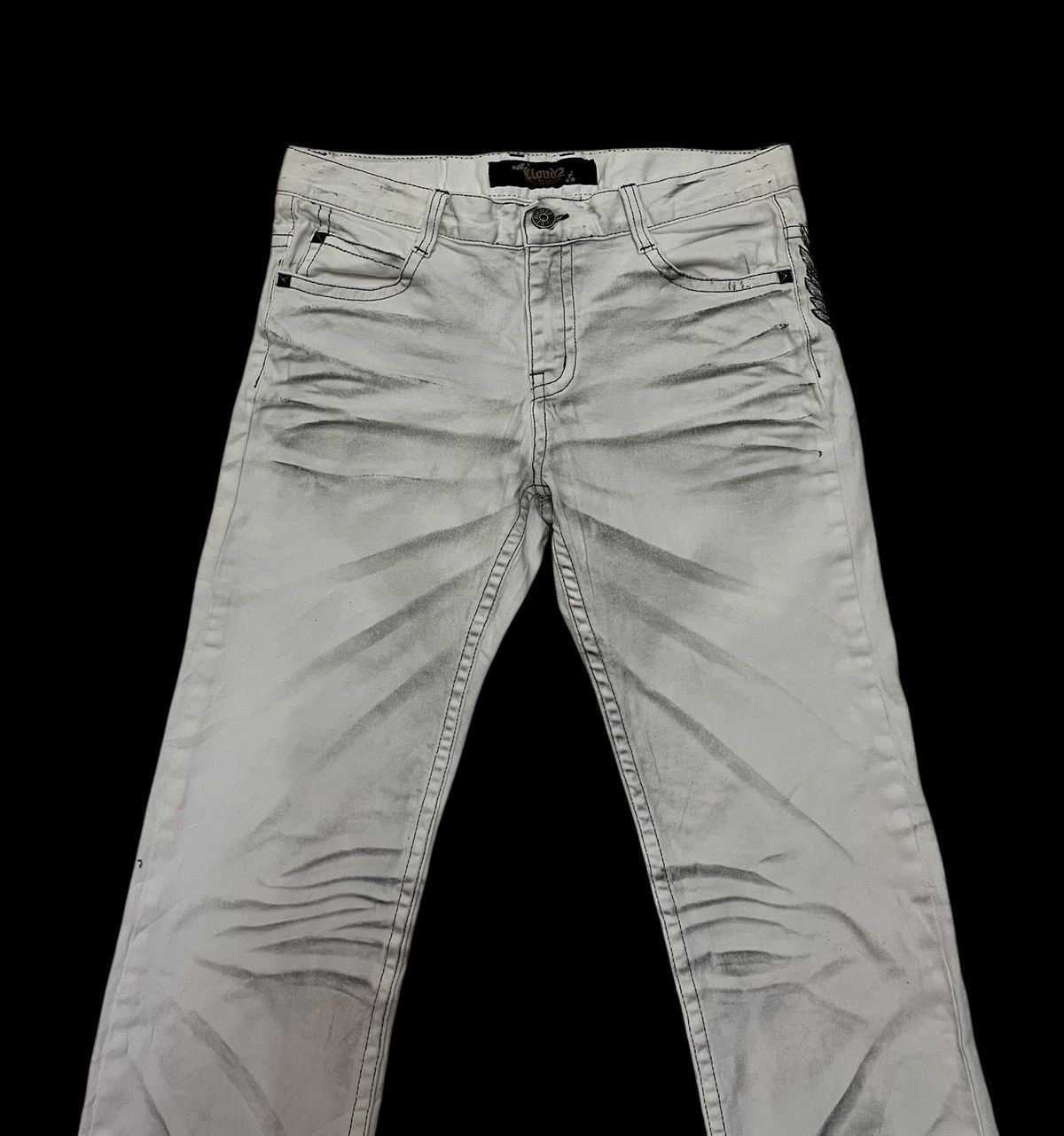 Japanese Brand Japanese Brand Cloud 72 Embroidery Bones Pants Size US 34 / EU 50 - 7 Thumbnail