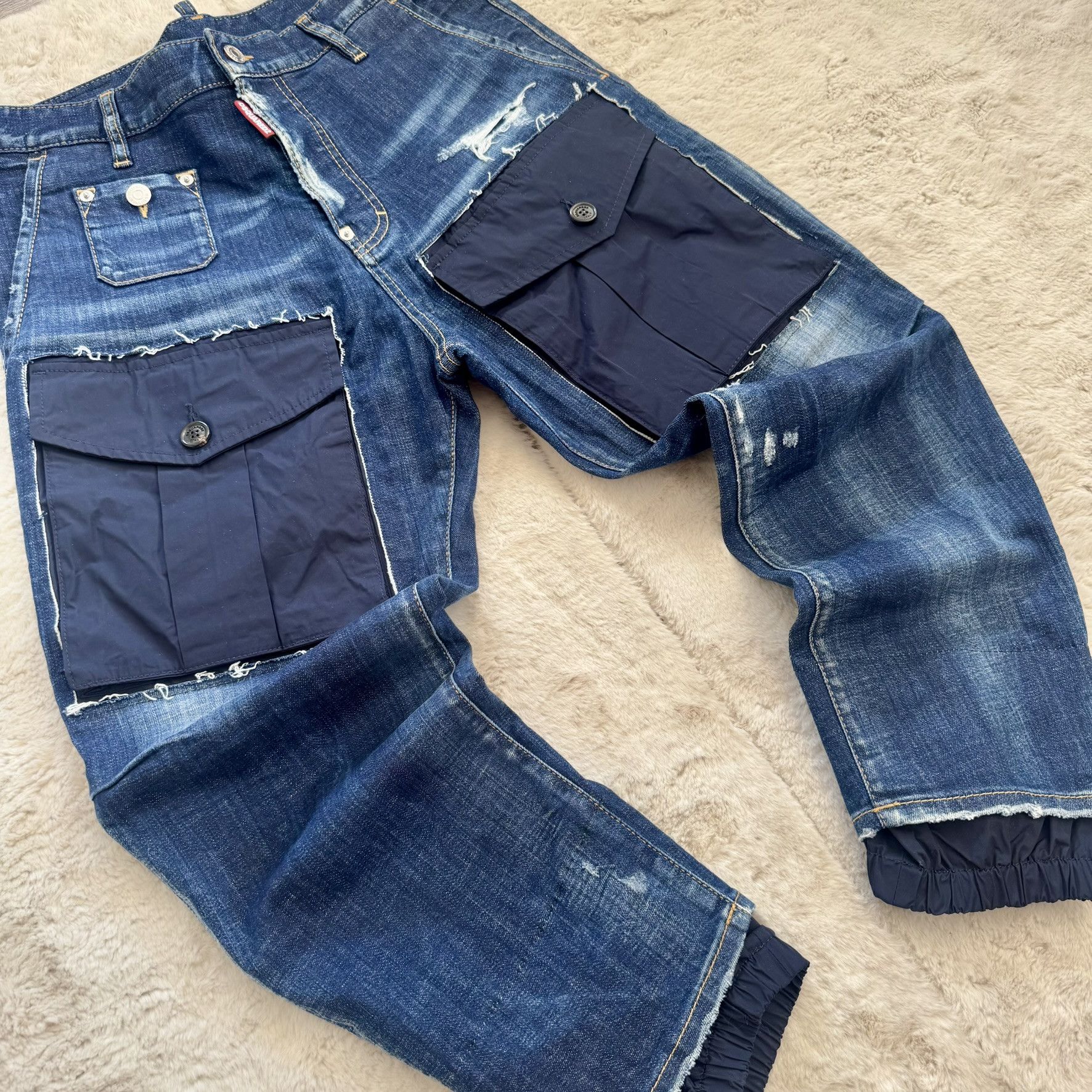 Dsquared2 Dsquared2 Cargo Jeans w/ Nylon Pockets – Size 48 (M) Size US 32 / EU 48 - 4 Thumbnail
