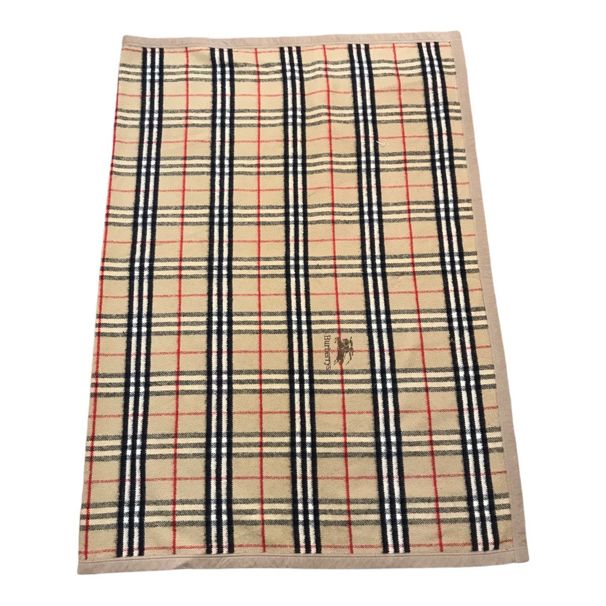 Burberry × Burberry Prorsum × Vintage Burberry Nova Check Wool Blanket Size ONE SIZE - 2 Thumbnail