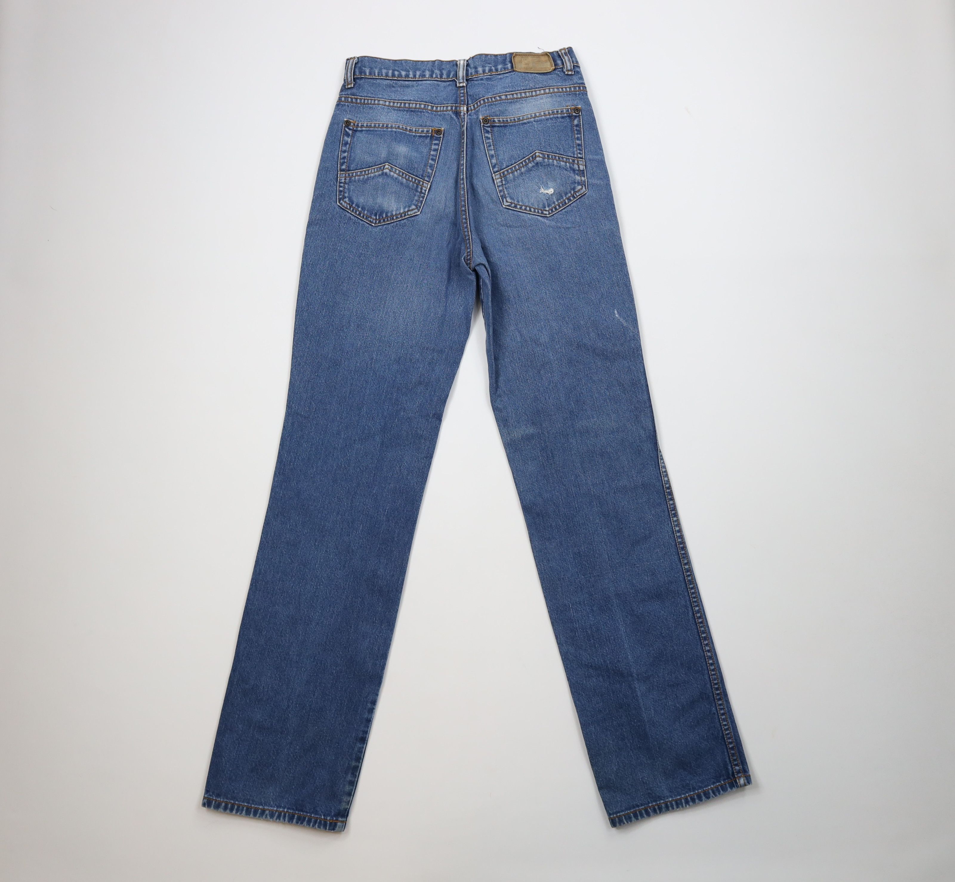 Vintage Vintage 70s 80s Streetwear Straight Leg Denim Jeans Blue Size 28" / US 6 / IT 42 - 8 Thumbnail