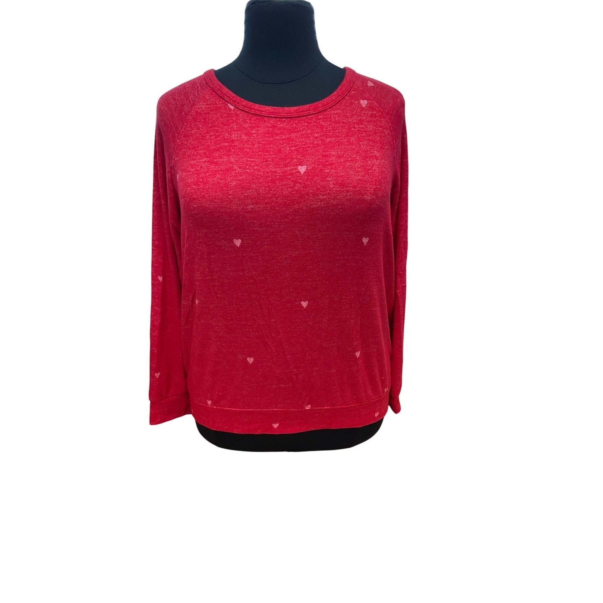 Buffalo David Bitton Buffalo David Bitton XL Red Long Sleeve Top With Subtle Hear Size XL / US 12-14 / IT 48-50 - 1 Thumbnail