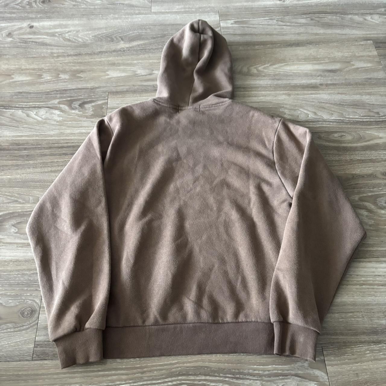 Vintage Crazy Vintage Y2K/2000s Brown Blank Streetwear Pullover Hoodie! Size US M / EU 48-50 / 2 - 7 Thumbnail