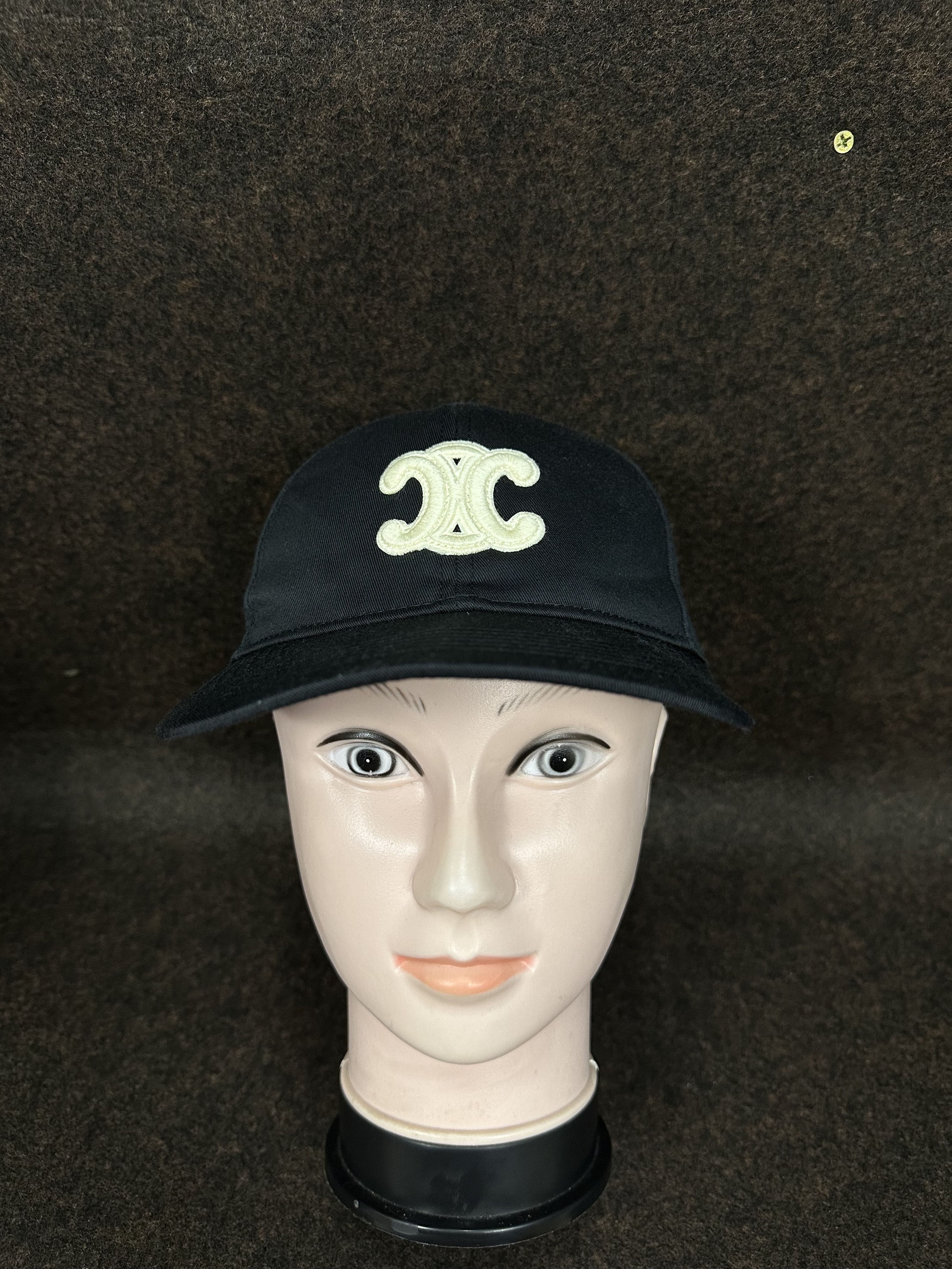 Celine Celine Triomphe Black Baseball Cap Size ONE SIZE - 1 Thumbnail